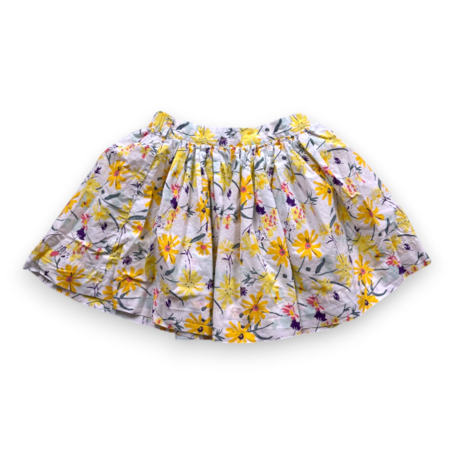 PETIT BATEAU - JUPE - JAUNE, VIOLET - 6 ANS