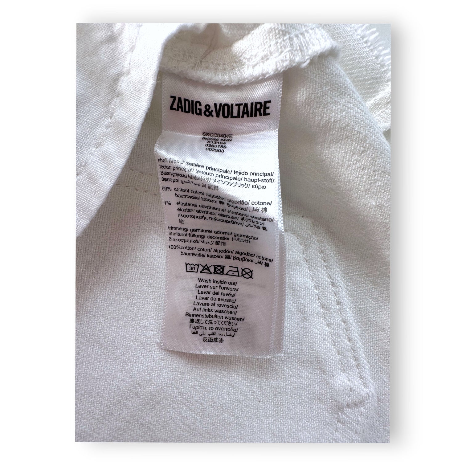 ZADIG & VOLTAIRE - ROBE - BLANC - 8 ANS