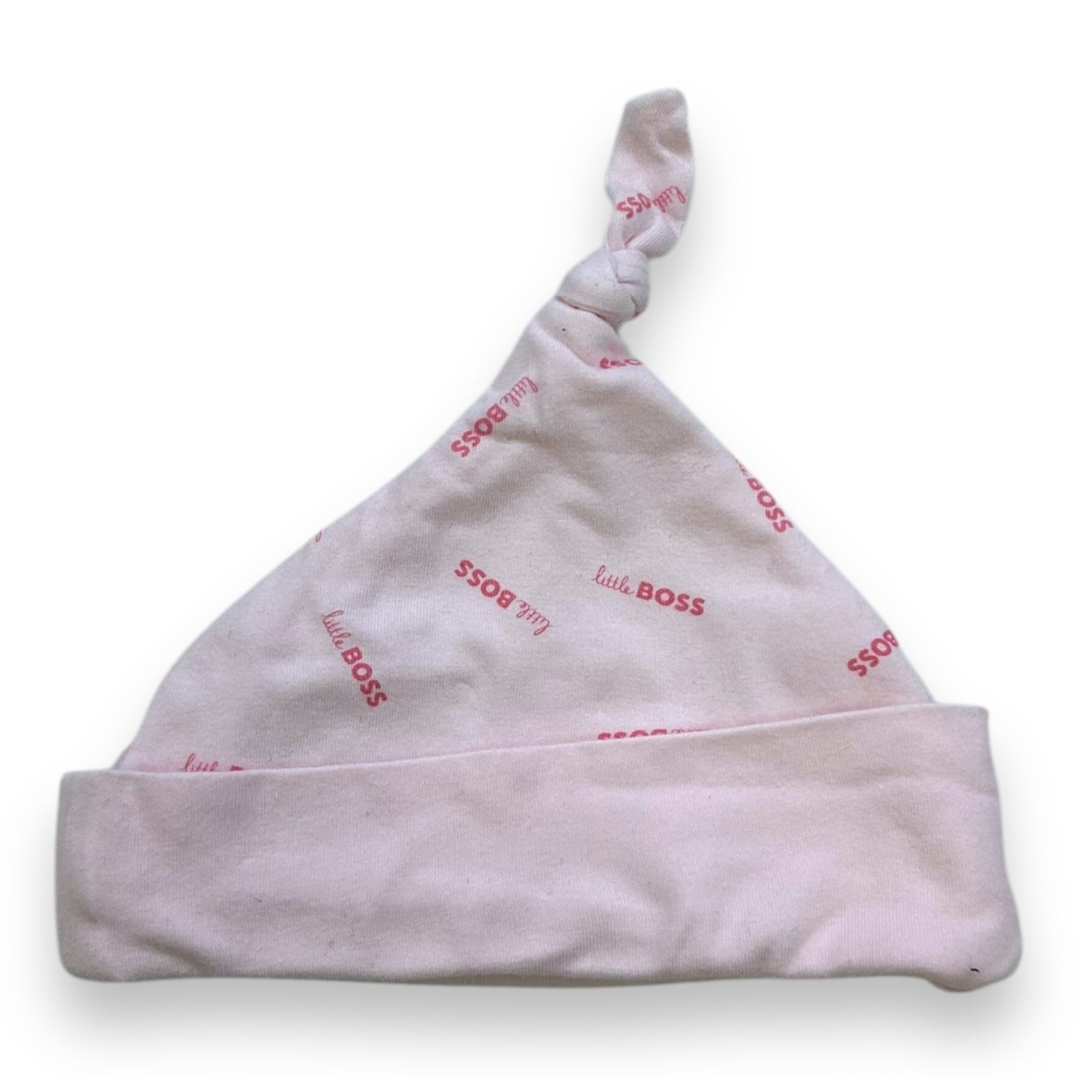 HUGO BOSS - BONNET - ROSE - 3 MOIS