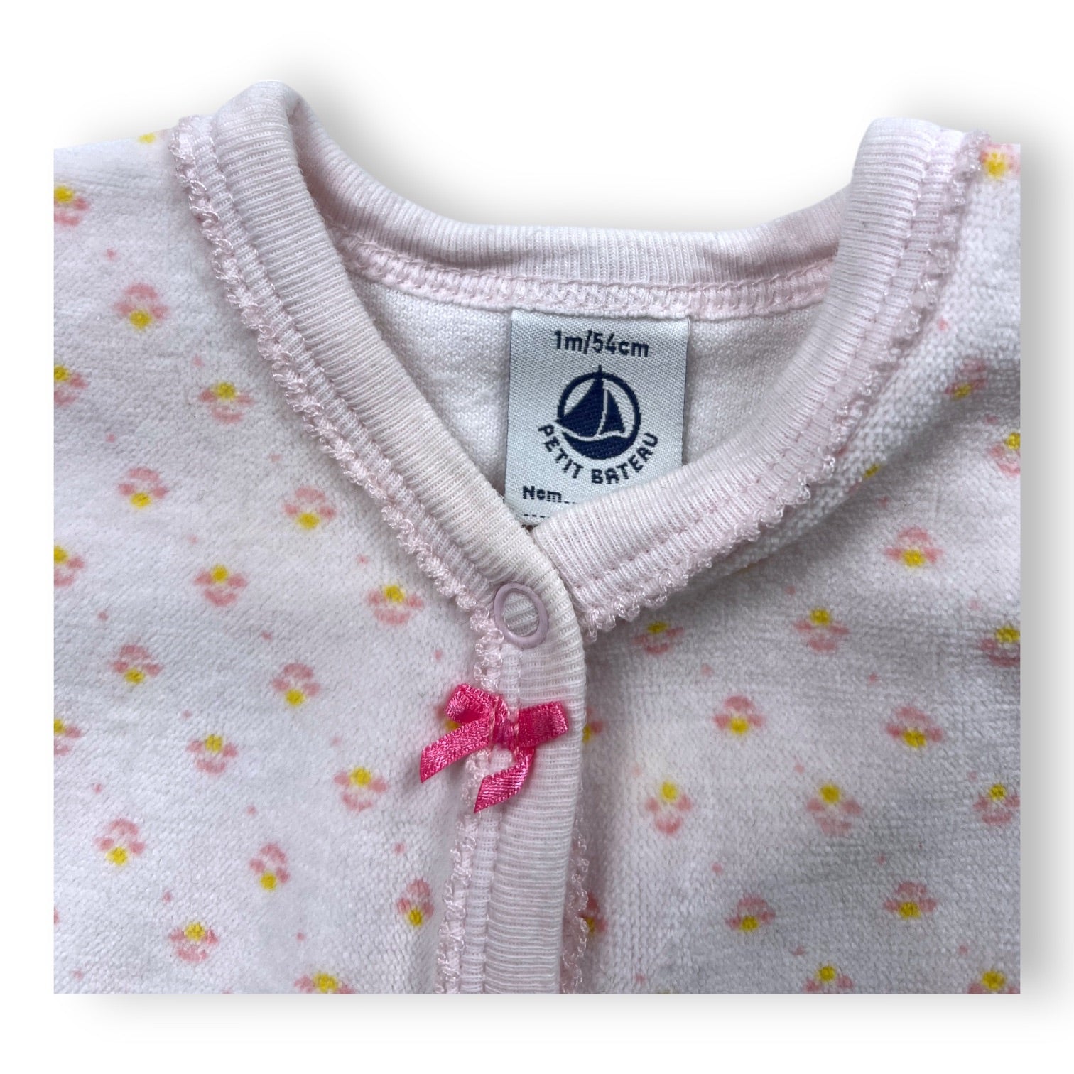 PETIT BATEAU - PYJAMA - ROSE - 1 MOIS