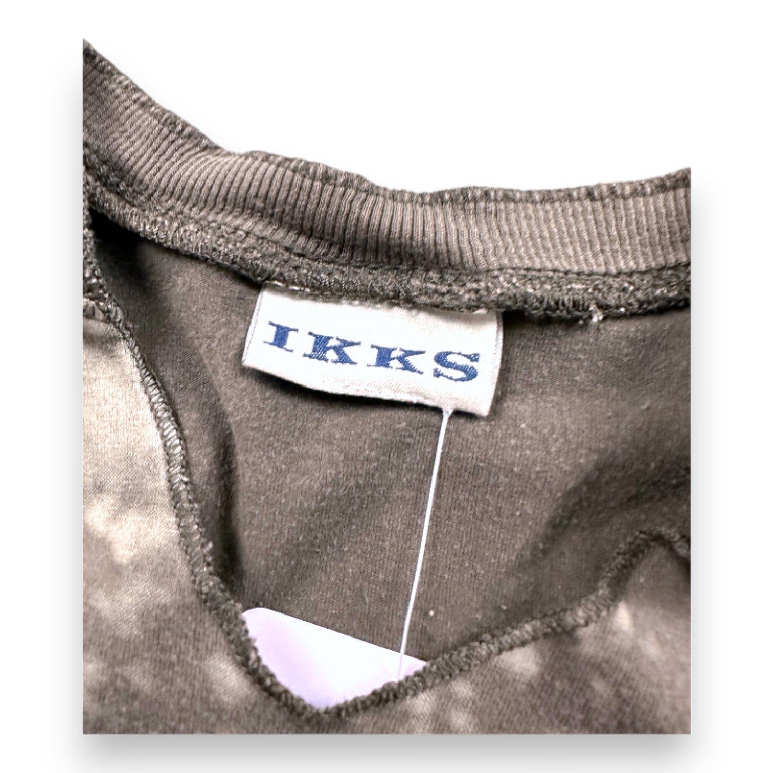 IKKS - T-shirt gris à manches longues avec imprimé - 3 ans