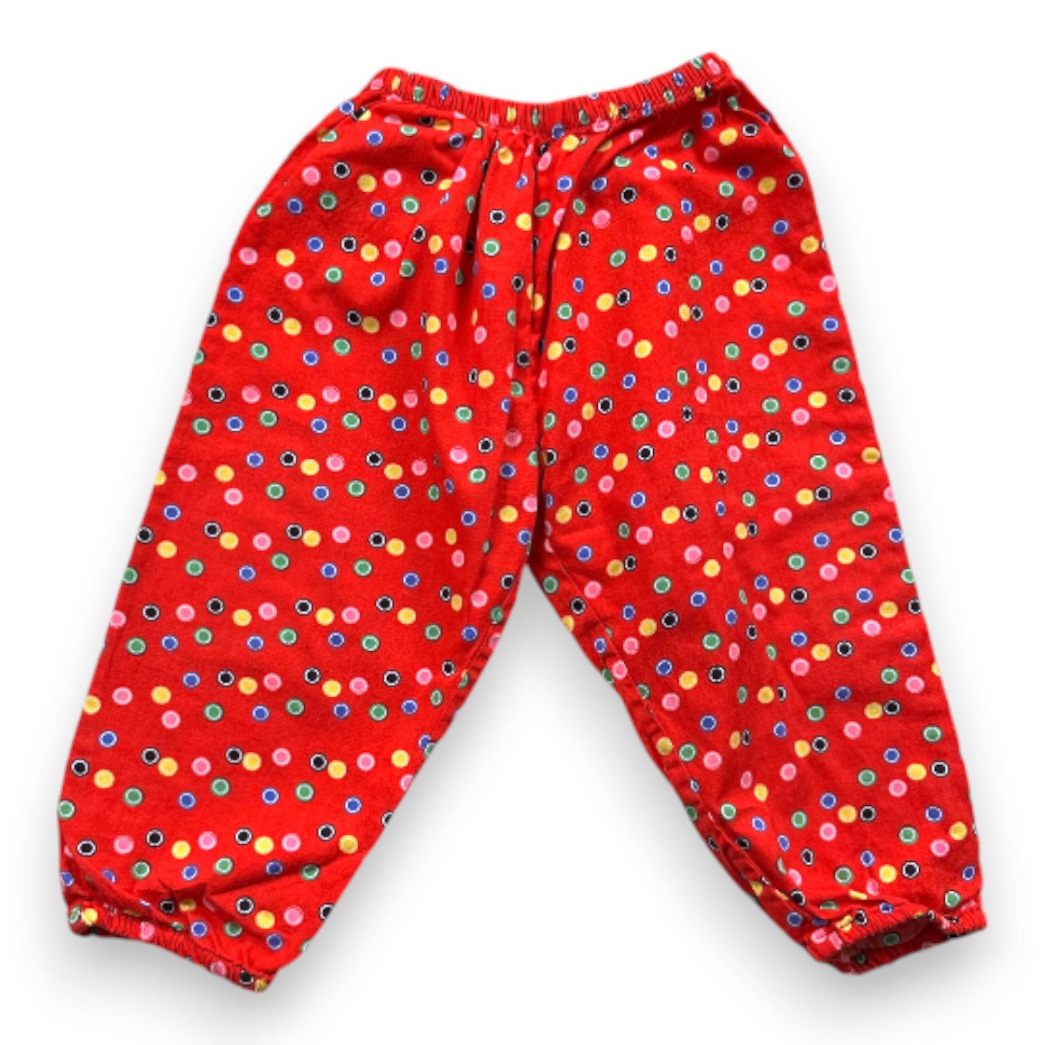 PETIT PAN - Pantalon rouge à motifs - 12 mois