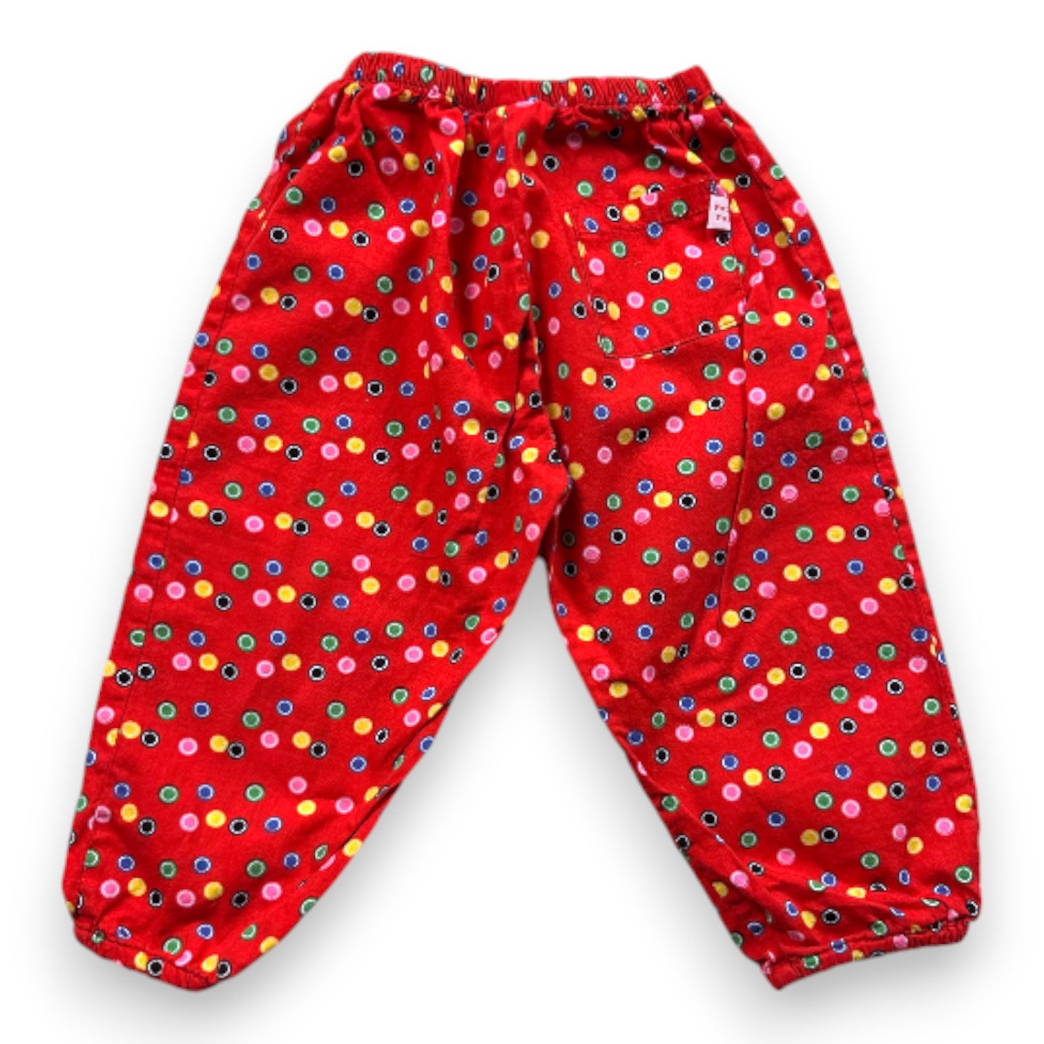 PETIT PAN - Pantalon rouge à motifs - 12 mois