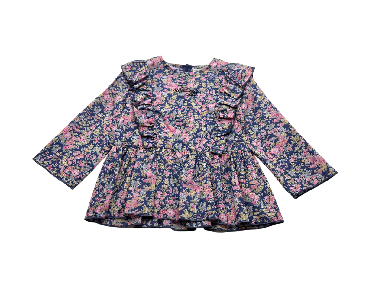 PHILOSOPHY - Blouse à fleurs et volants - 6 ans