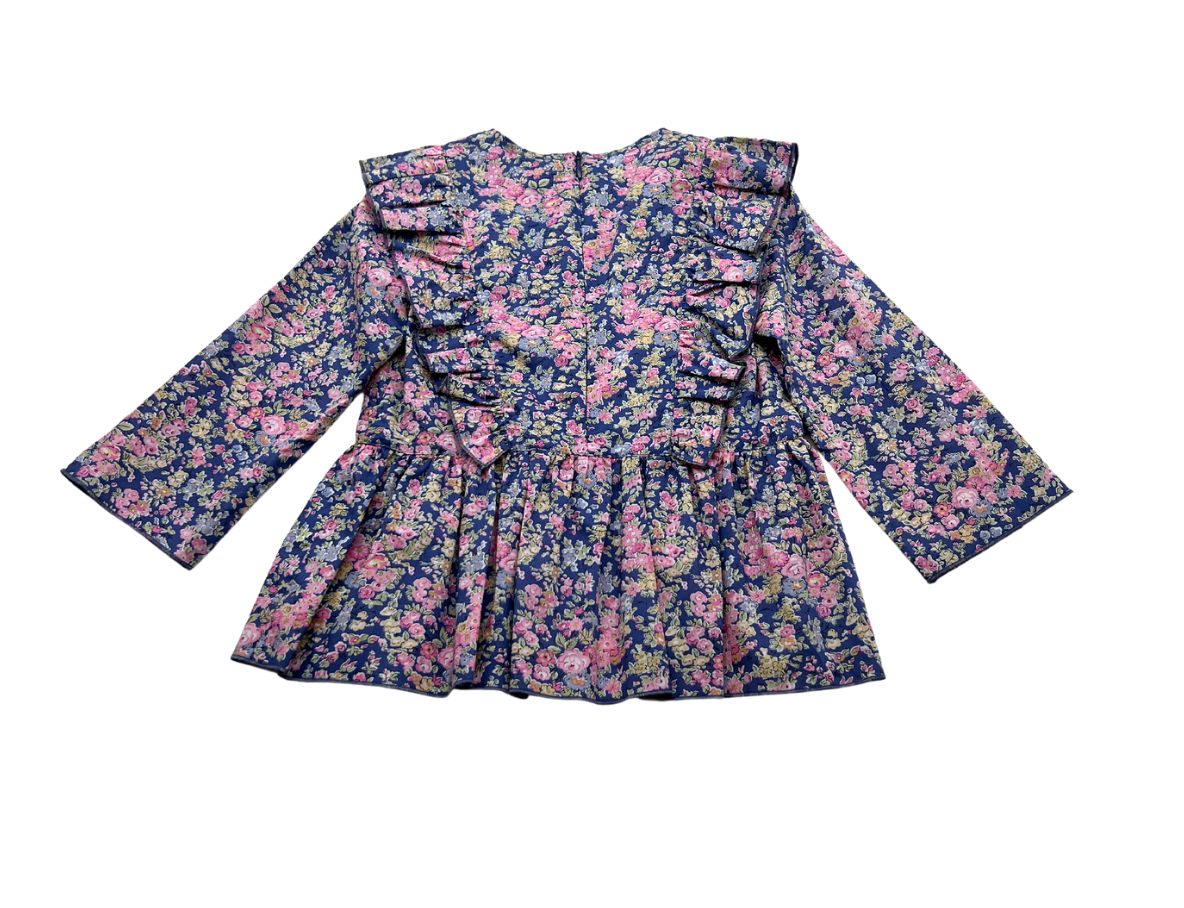 PHILOSOPHY - Blouse à fleurs et volants - 6 ans