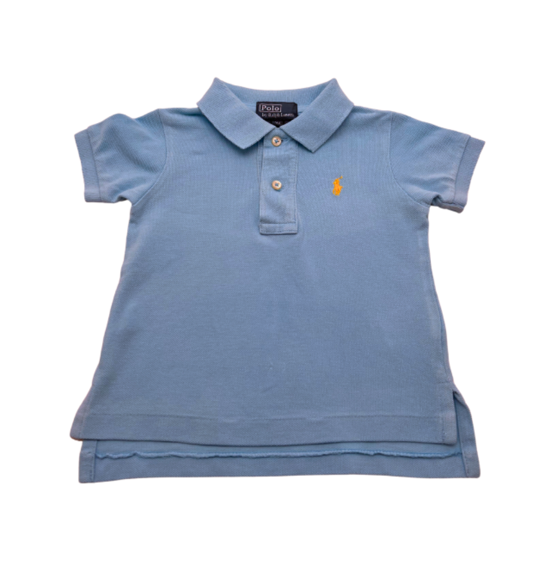 RALPH LAUREN - Polo bleu clair - 9 mois