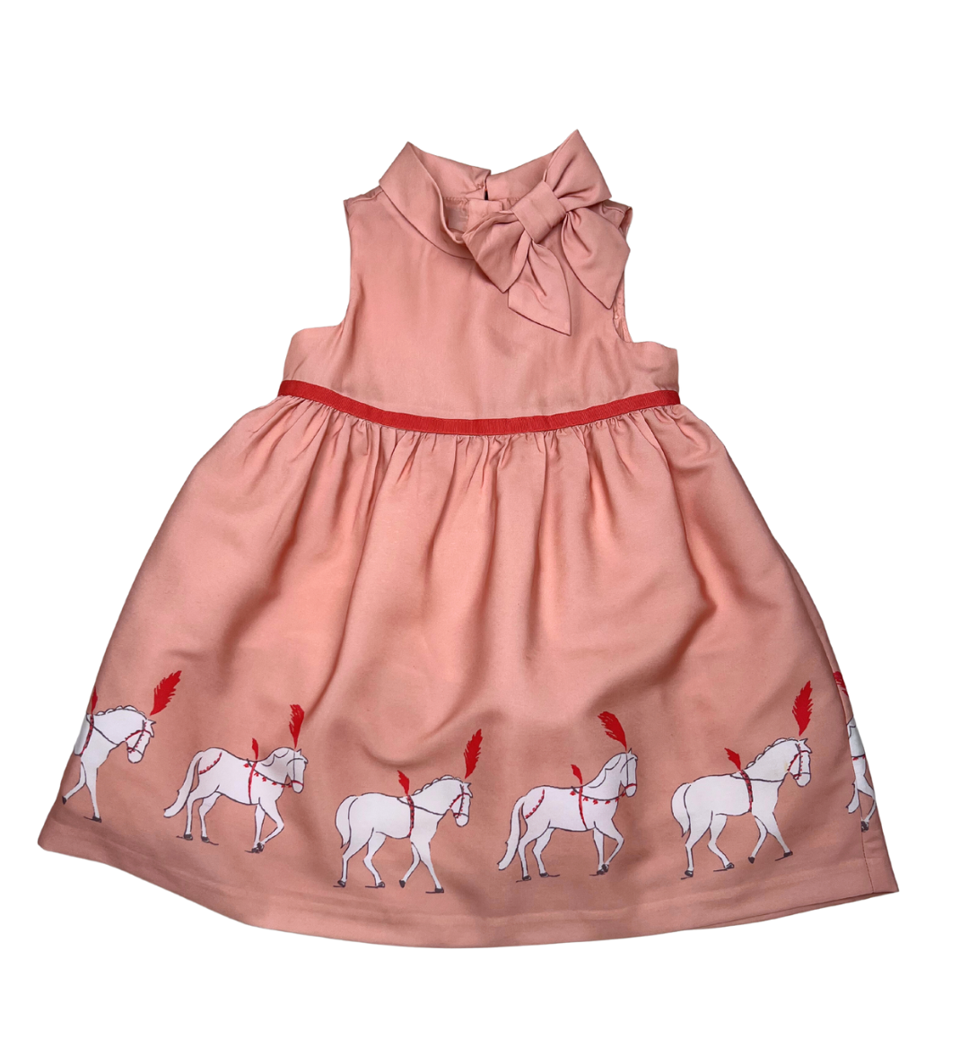 JANIE AND JACK' - Robe rose chevaux - 12/18 mois