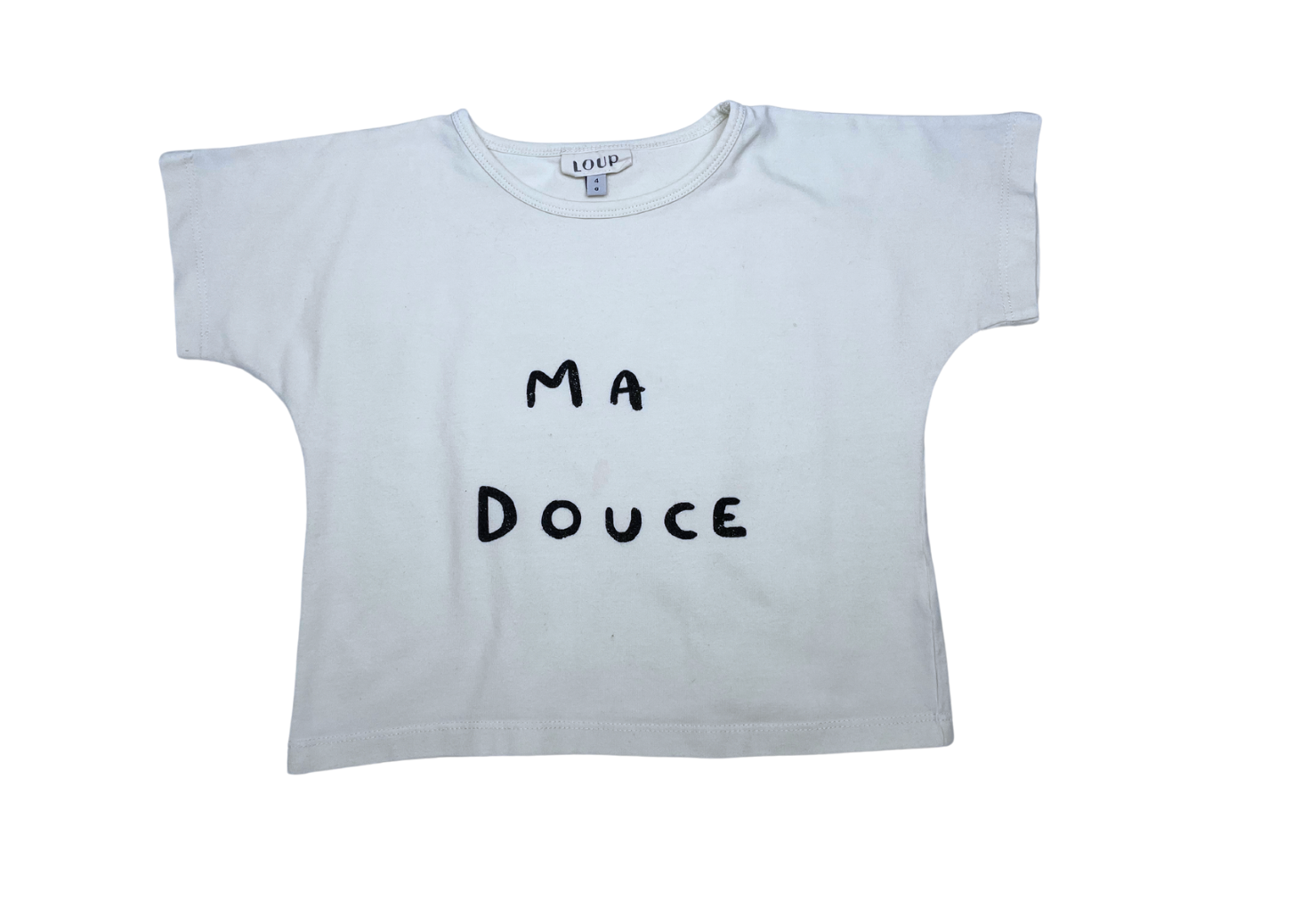 LOUP - T-shirt "ma douce" - 4 ans