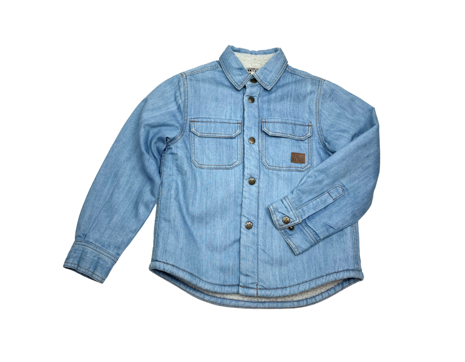 BONTON - Veste en jean avec doublure moumoute - 4 ans