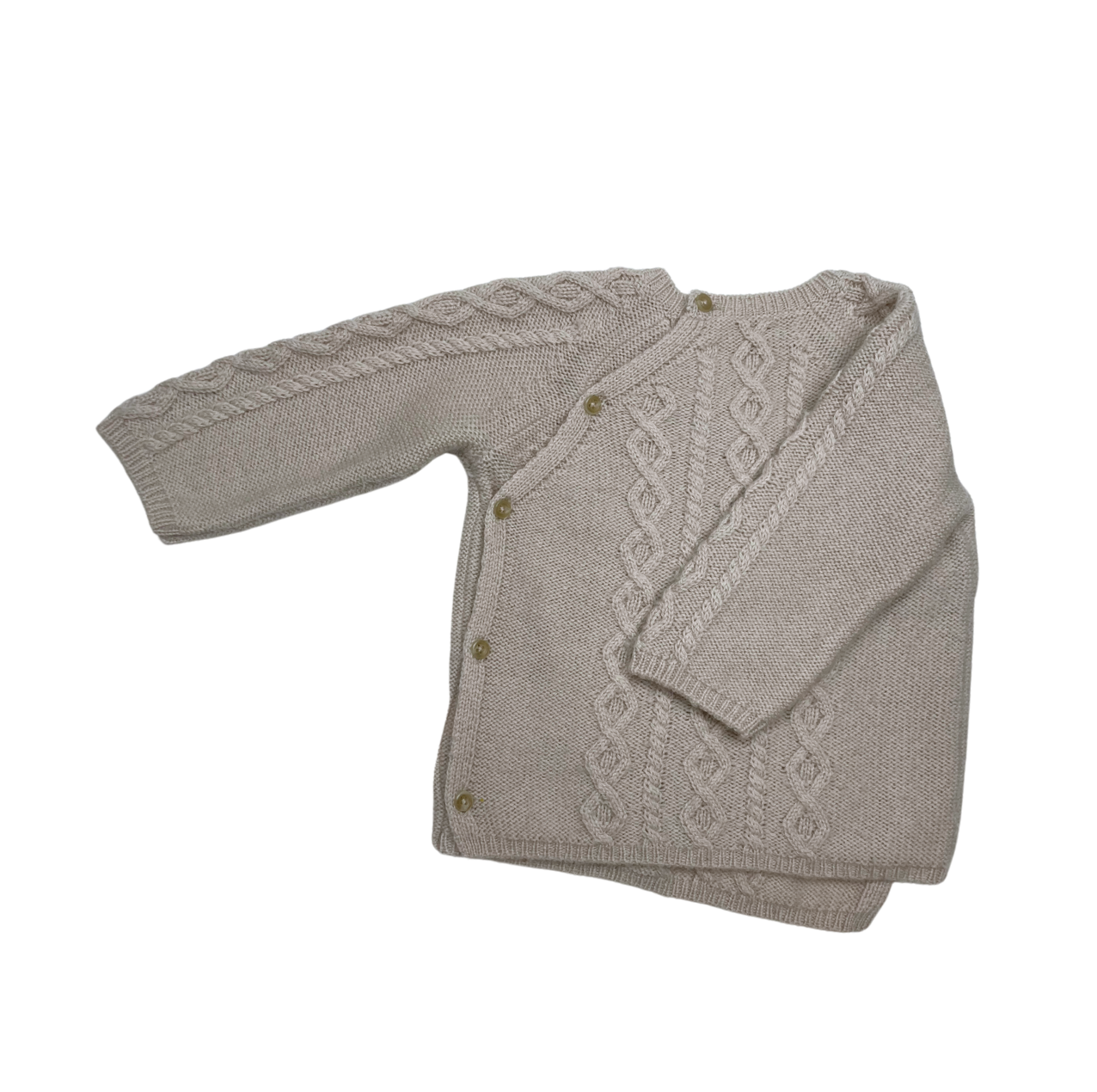 BONPOINT - Cardigan beige - 6 mois