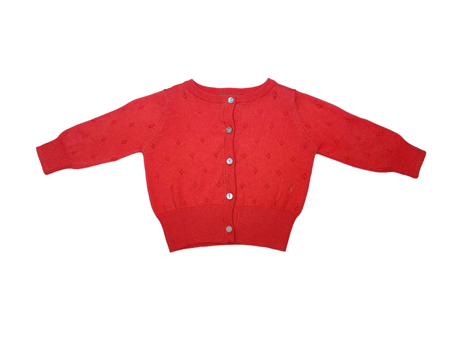 ILOVEGORGEOUS - Cardigan orange vif - 0/6 mois