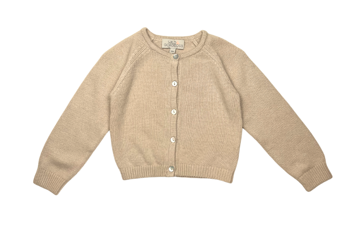 WILD & GORGEOUS - Cardigan beige épais - 12 mois