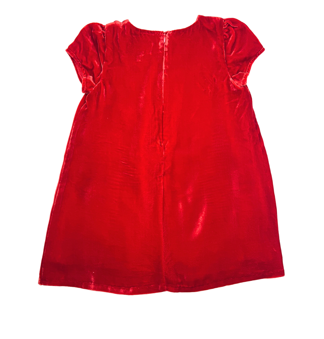 WILD & GORGEOUS - Robe en velours rouge - 6 mois