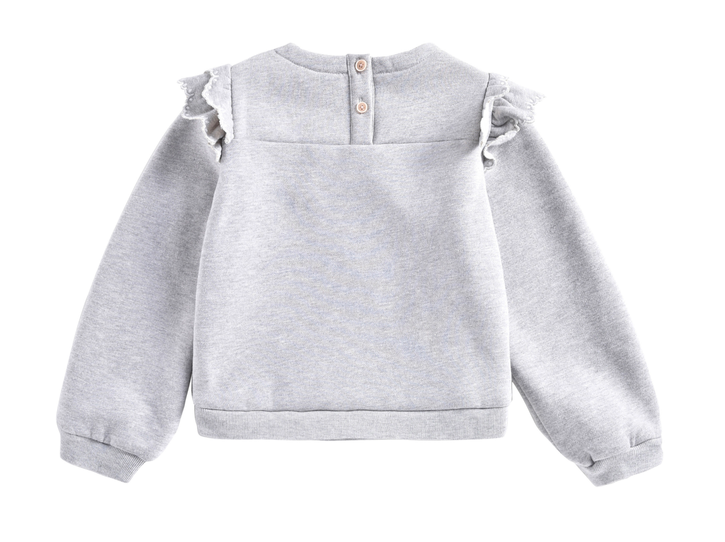 LOUISE MISHA - Sweat gris chiné - 3 mois