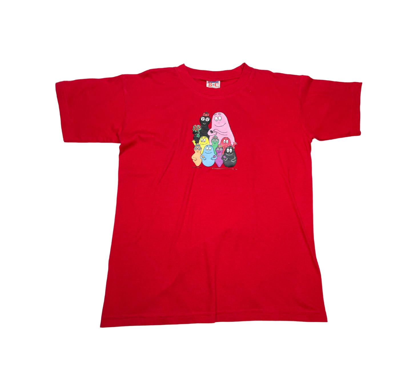 VINTAGE - T-shirt rouge Barbapapa - 9/11 ans