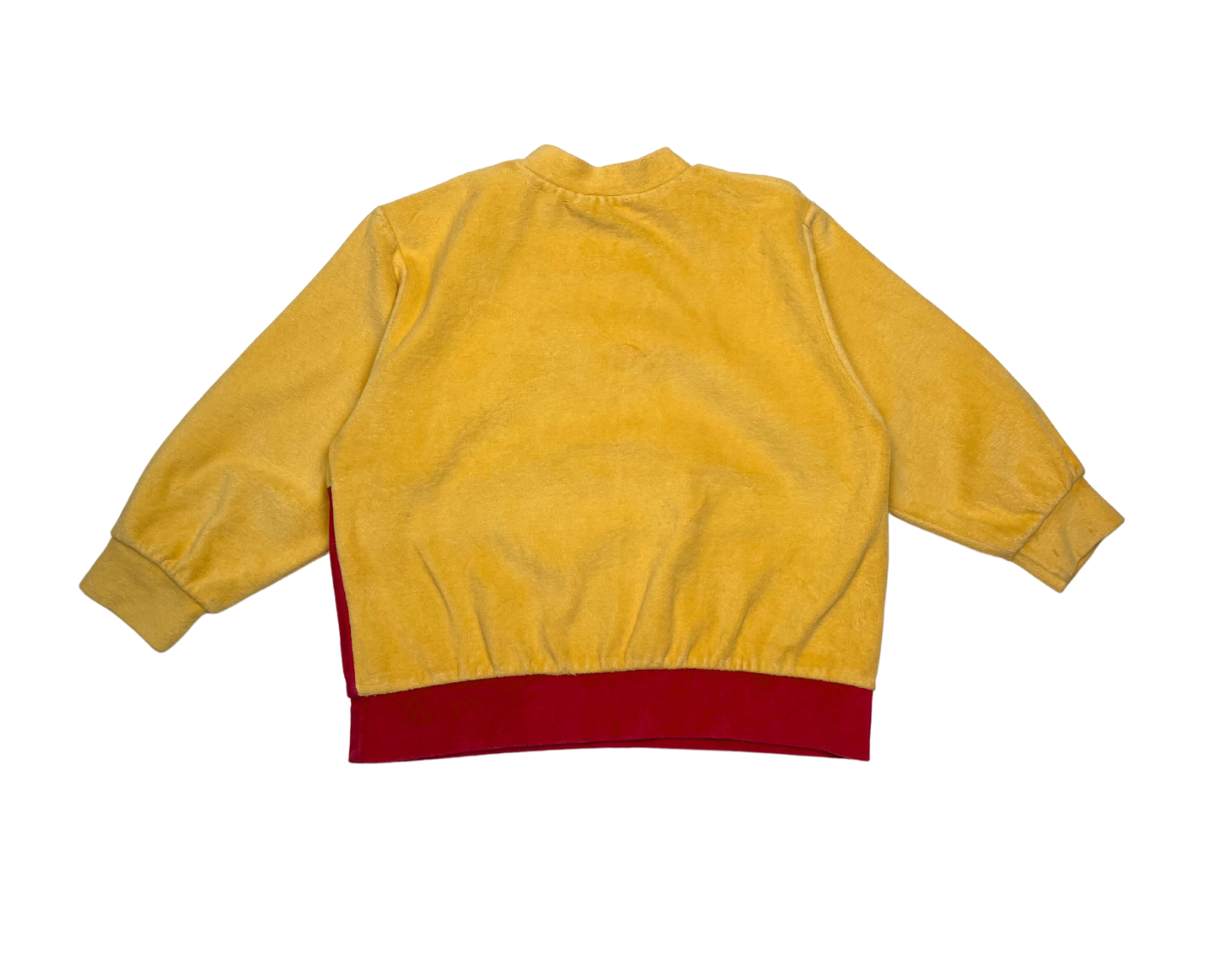 VINTAGE - Pyjama en velour rouge et jaune Babar - 3 ans