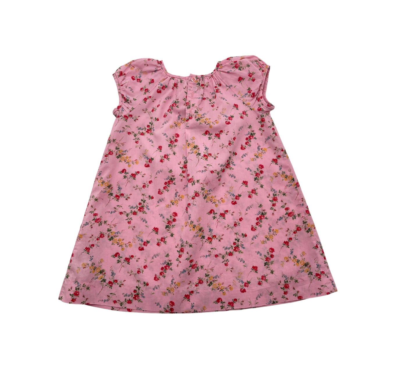 BONPOINT - Robe rose à fleurs - 2 ans