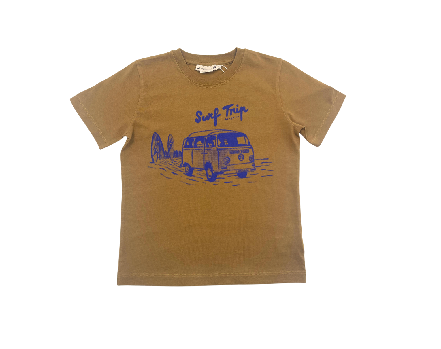 BONPOINT - T-shirt marron "Surf Trip" - 6 ans
