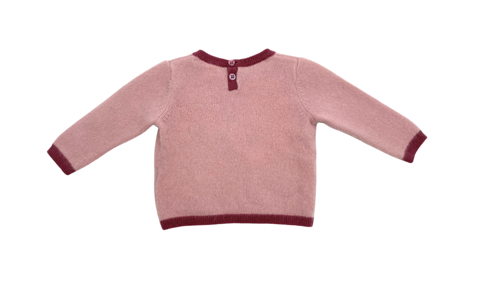 BONPOINT - Pull rose en cachemire - 6 mois