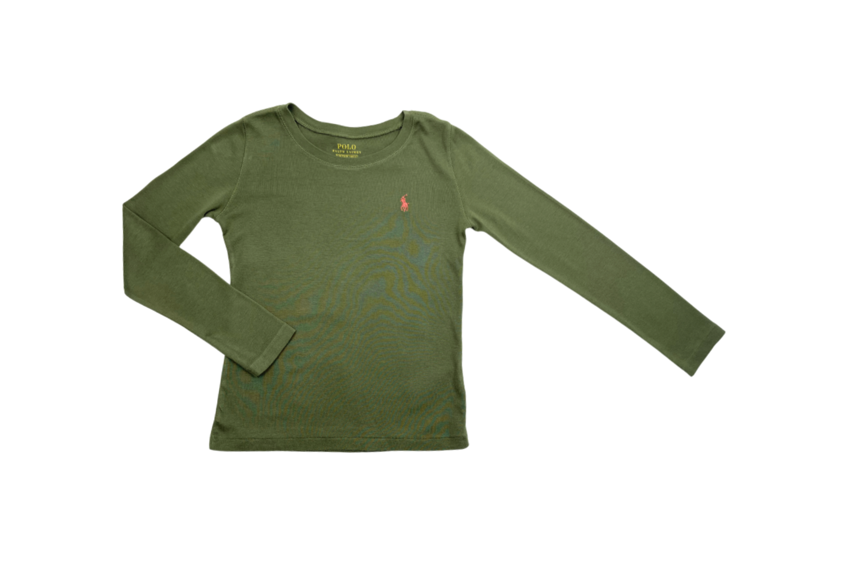 RALPH LAUREN - T-shirt kaki manches longues - 7 ans