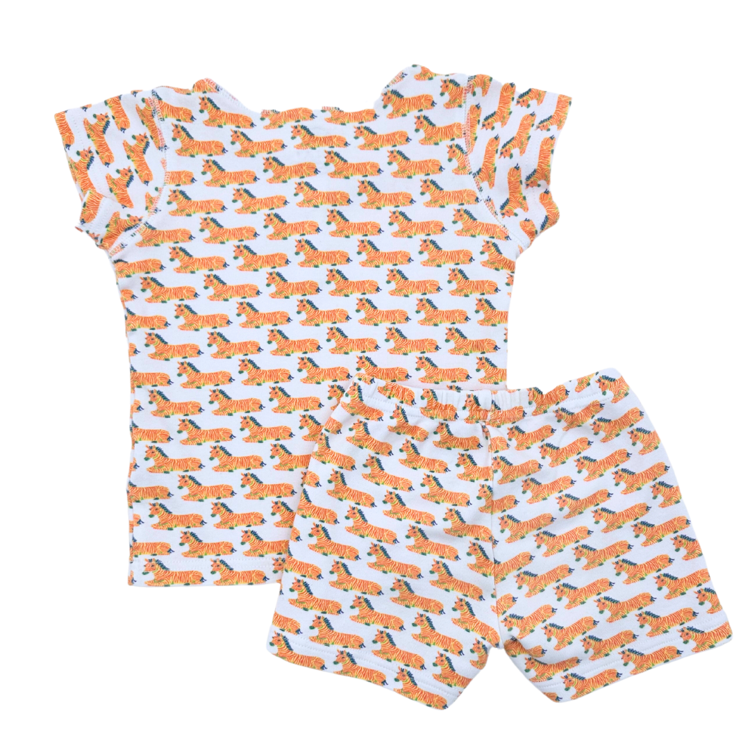 BRAI - Ensemble de pyjama t-shirt et short zèbres - 4 ans