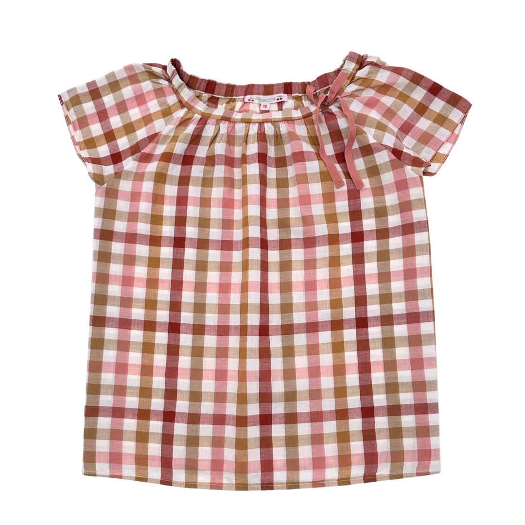 BONPOINT - Blouse vichy - 12 ans