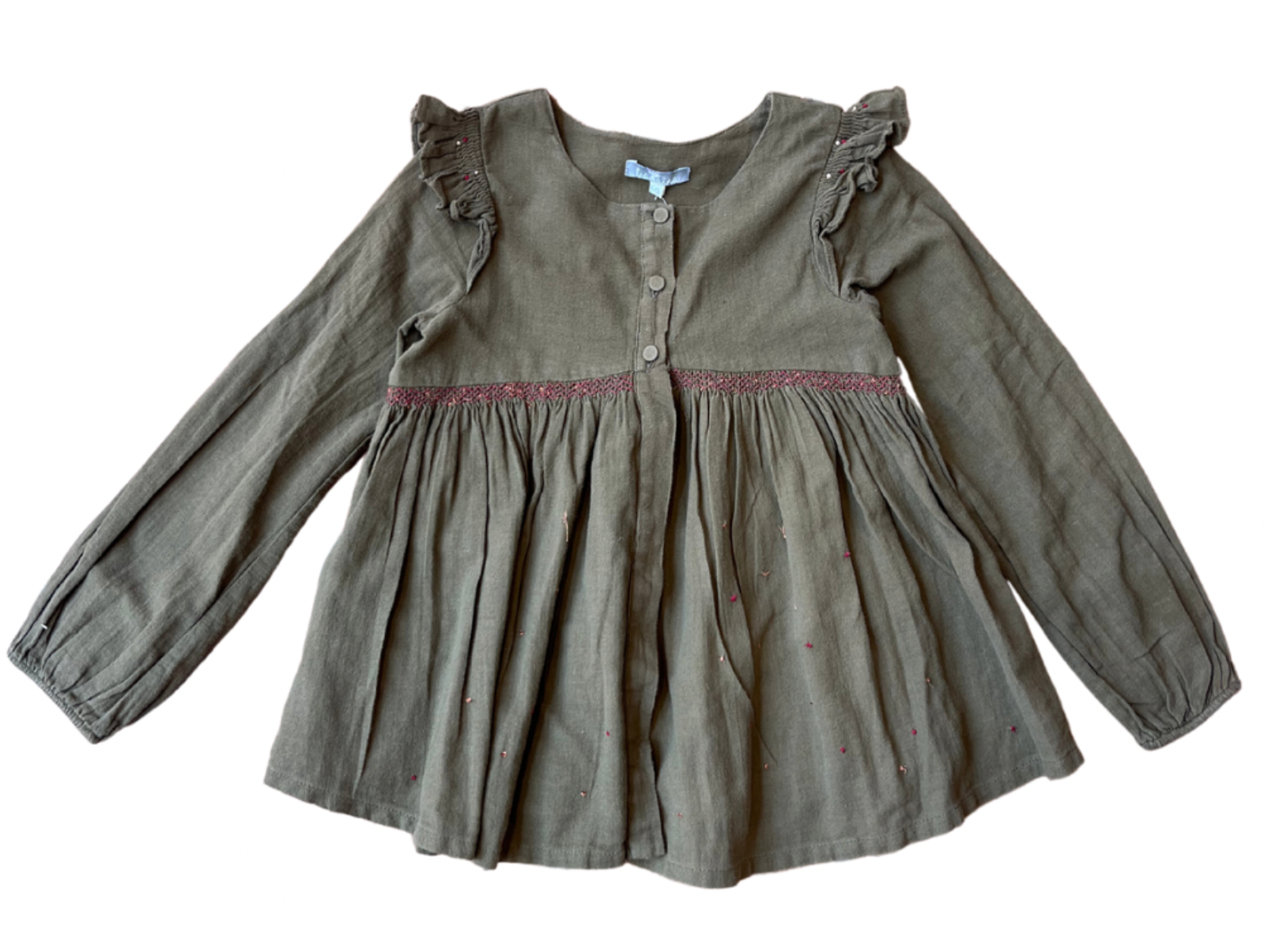 TATIANA - Blouse kaki - 6 ans