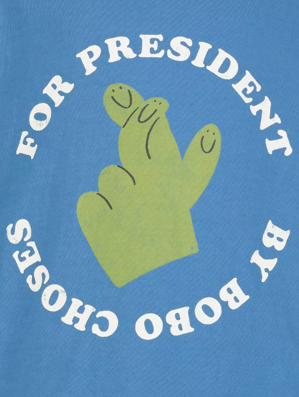 BOBO CHOSE S- T-shirt bleu "For president" - 8/9 ans