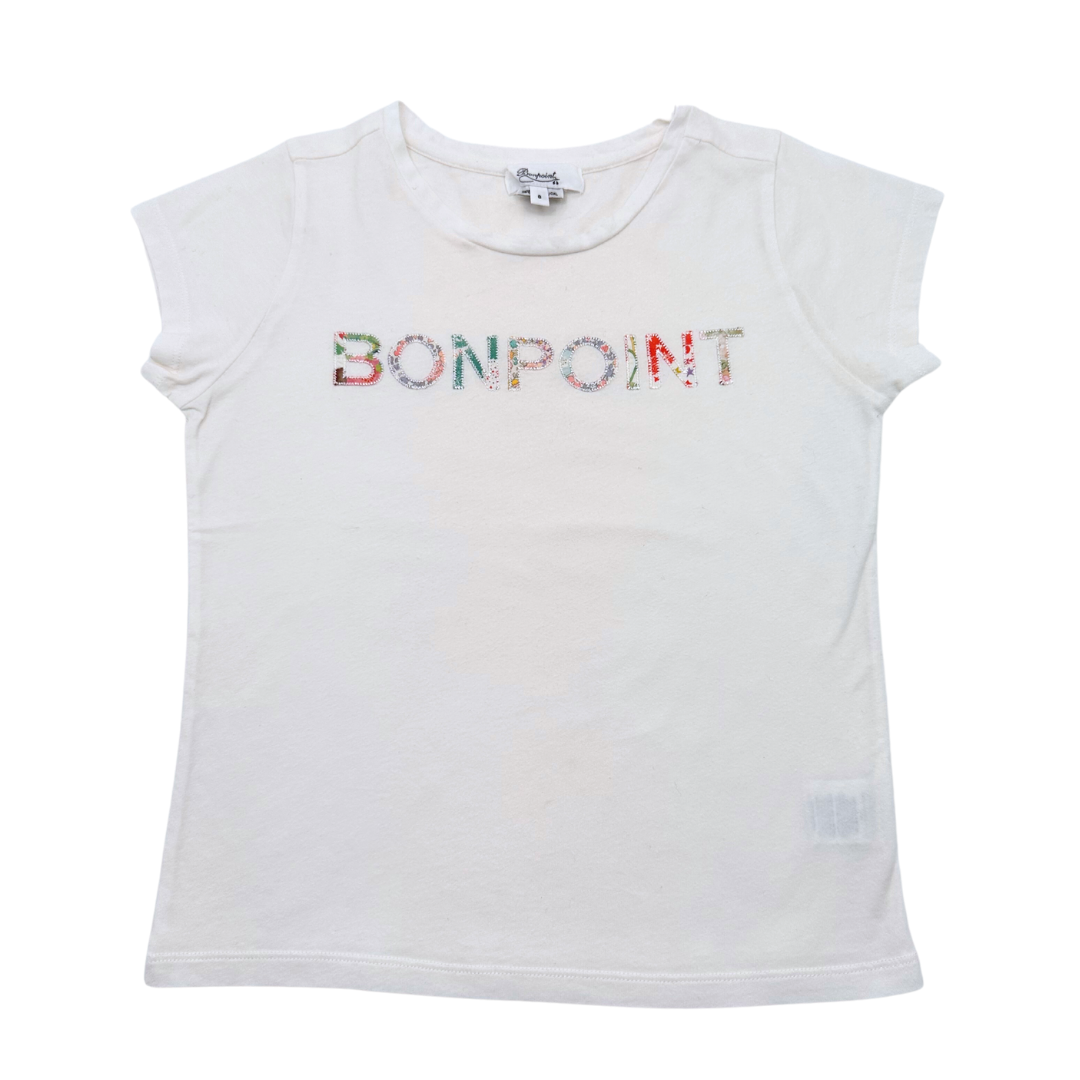 BONPOINT - T-shirt blanc - 8 ans