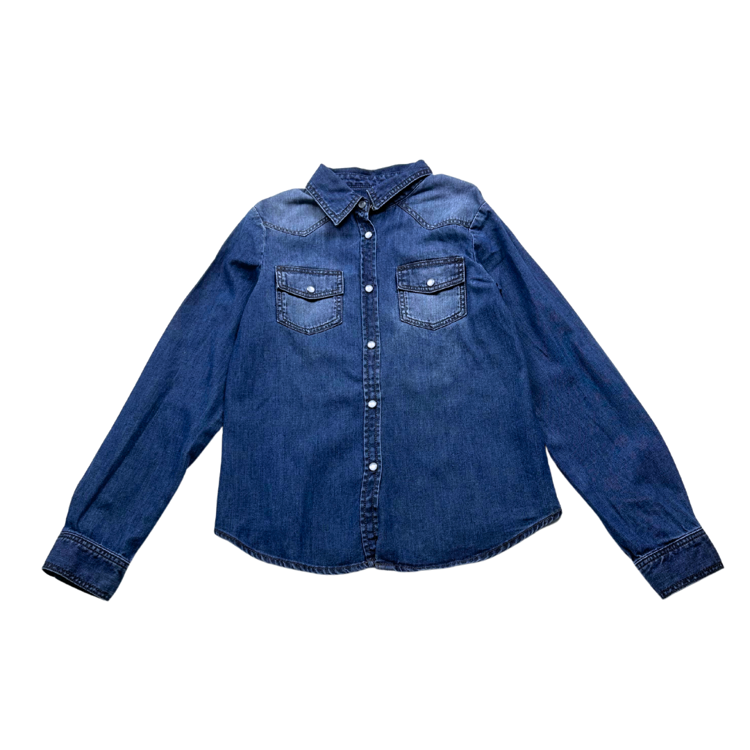 BONPOINT - Chemise en jean bleu - 10 ans