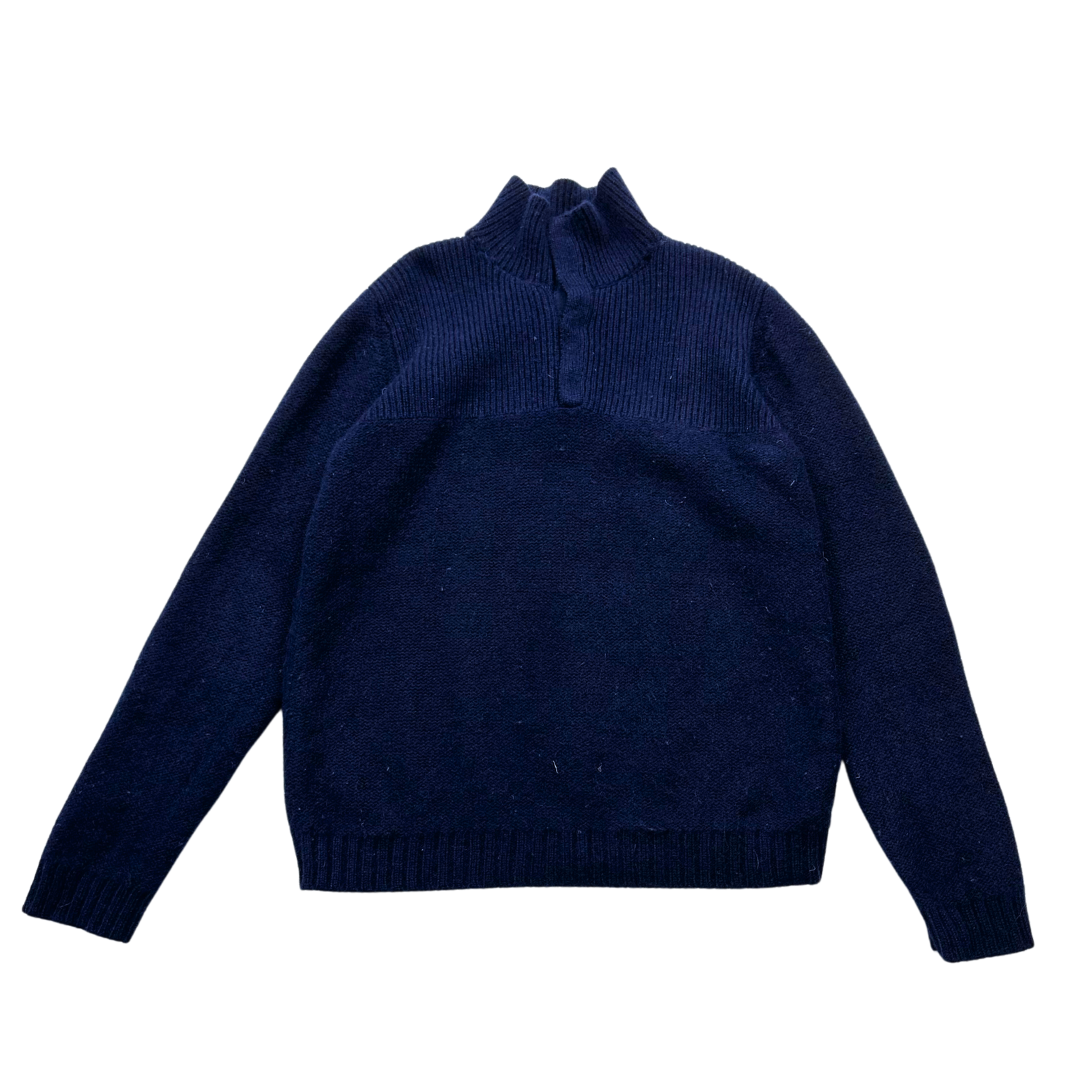 BONPOINT - Pull bleu marine en cachemire - 10 ans