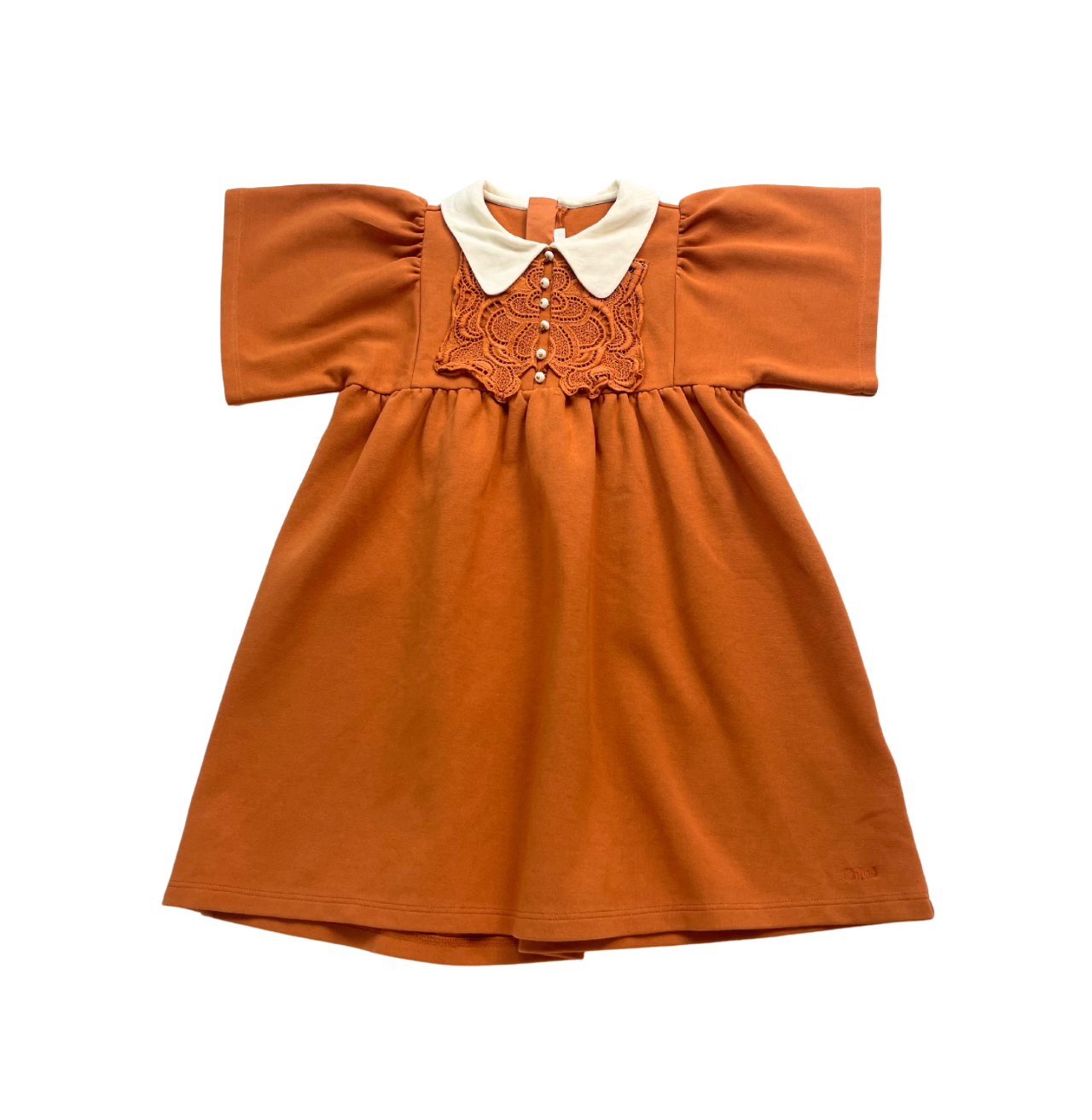 CHLOE - Robe orange - 6 ans