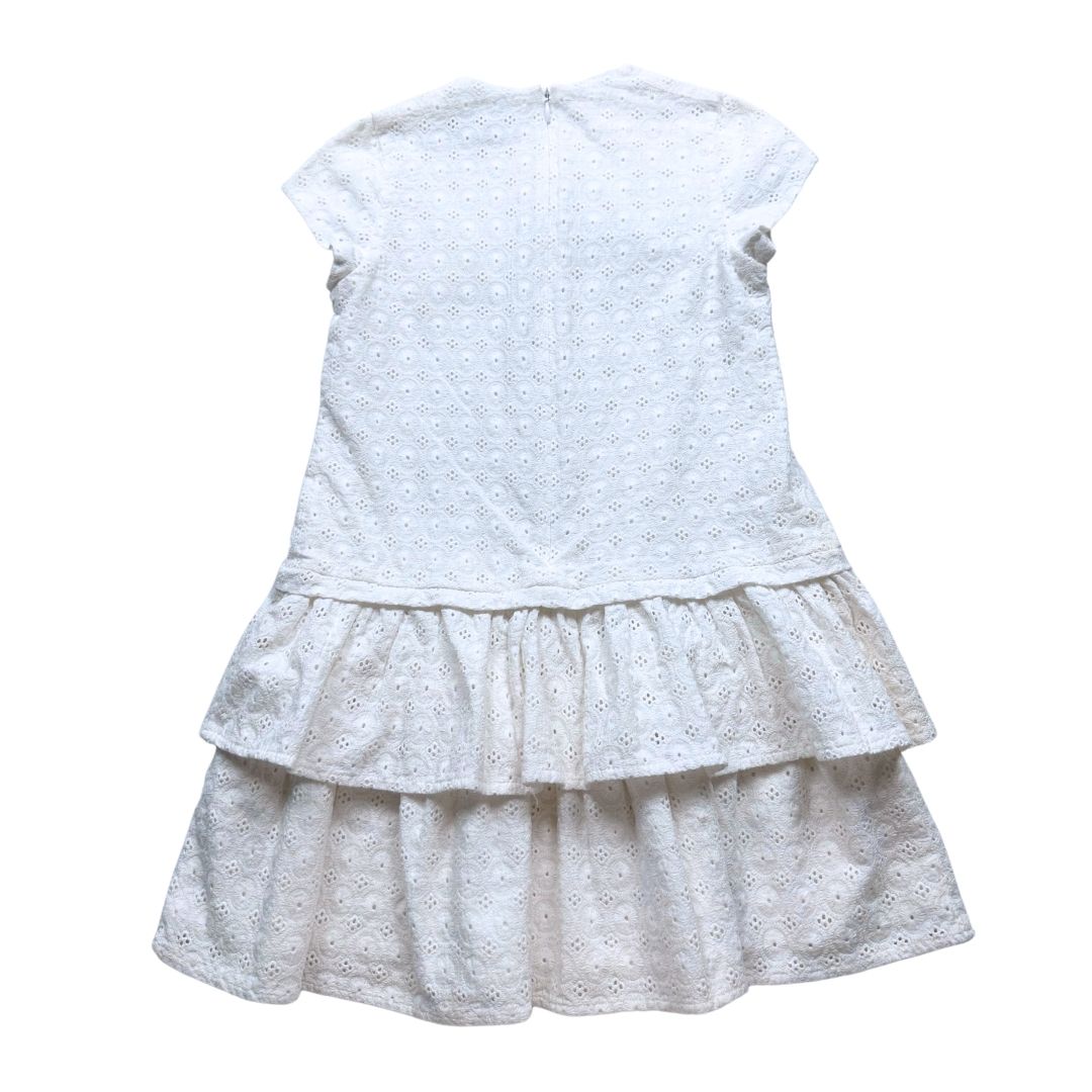 TARTINE & CHOCOLAT - Robe blanche en dentelle - 8 ans