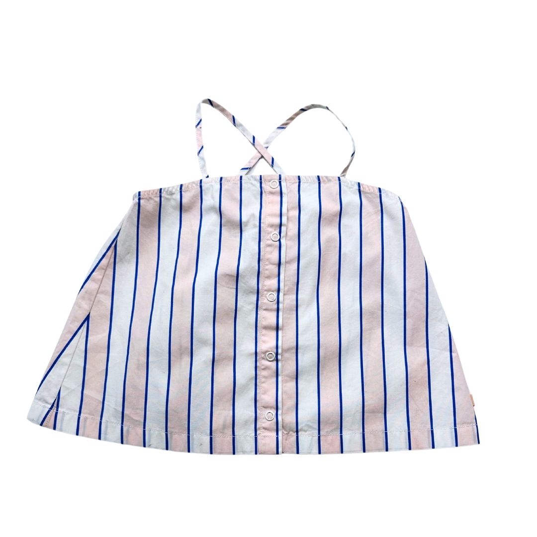 TINYCOTTONS - Blouse à rayures bleu blanc et rose - 4 ans