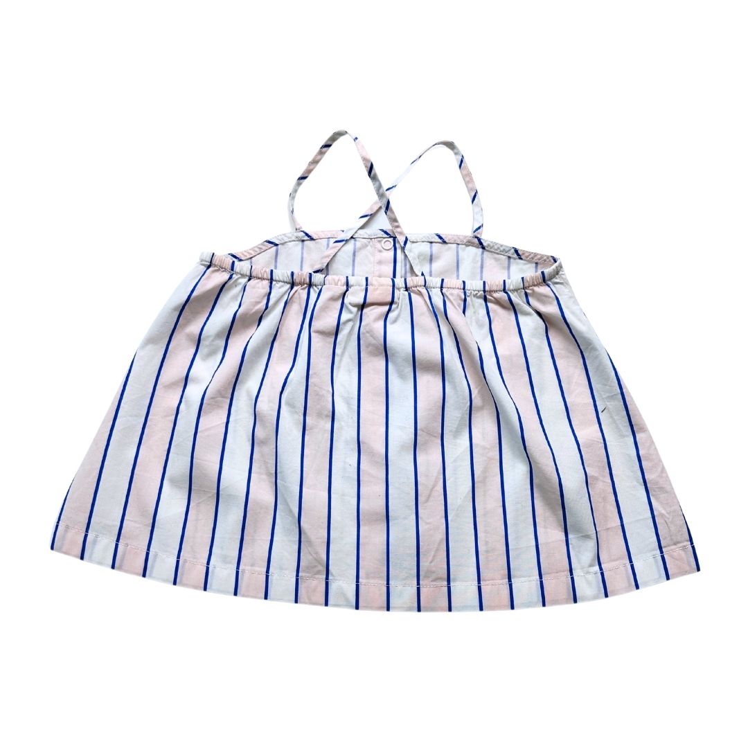 TINYCOTTONS - Blouse à rayures bleu blanc et rose - 4 ans