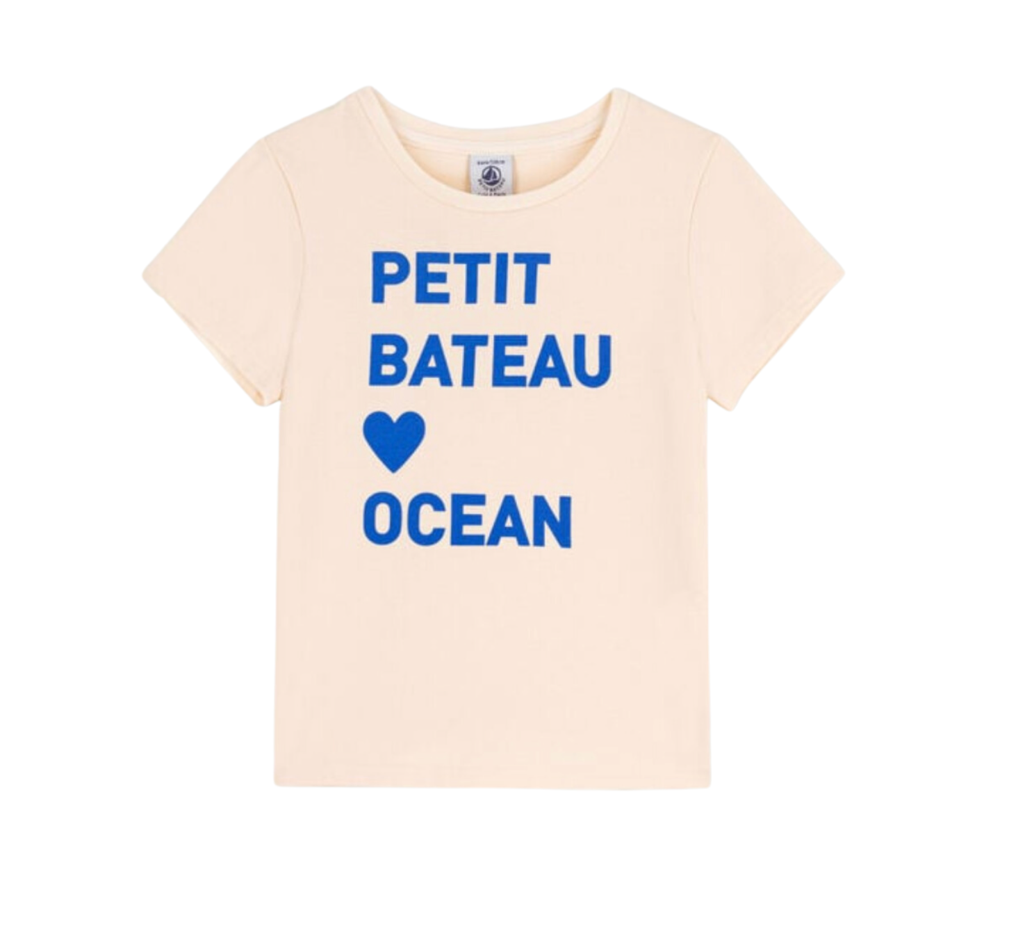 PETIT BATEAU - T-shirt écru « Petit bateau océan » - 4 ans
