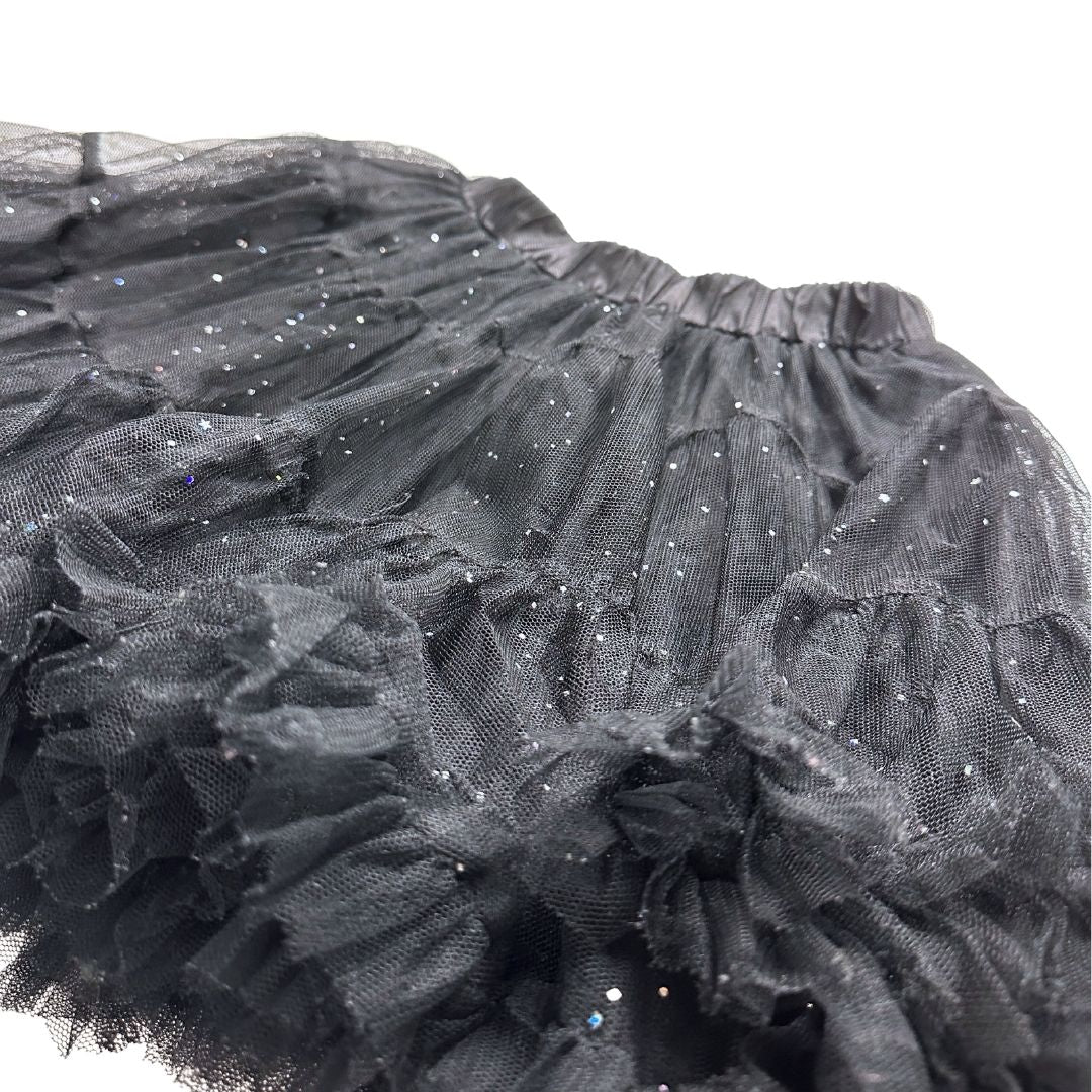 BILLIE BLUSH - Jupe noire avec tulle et paillettes - 4 ans