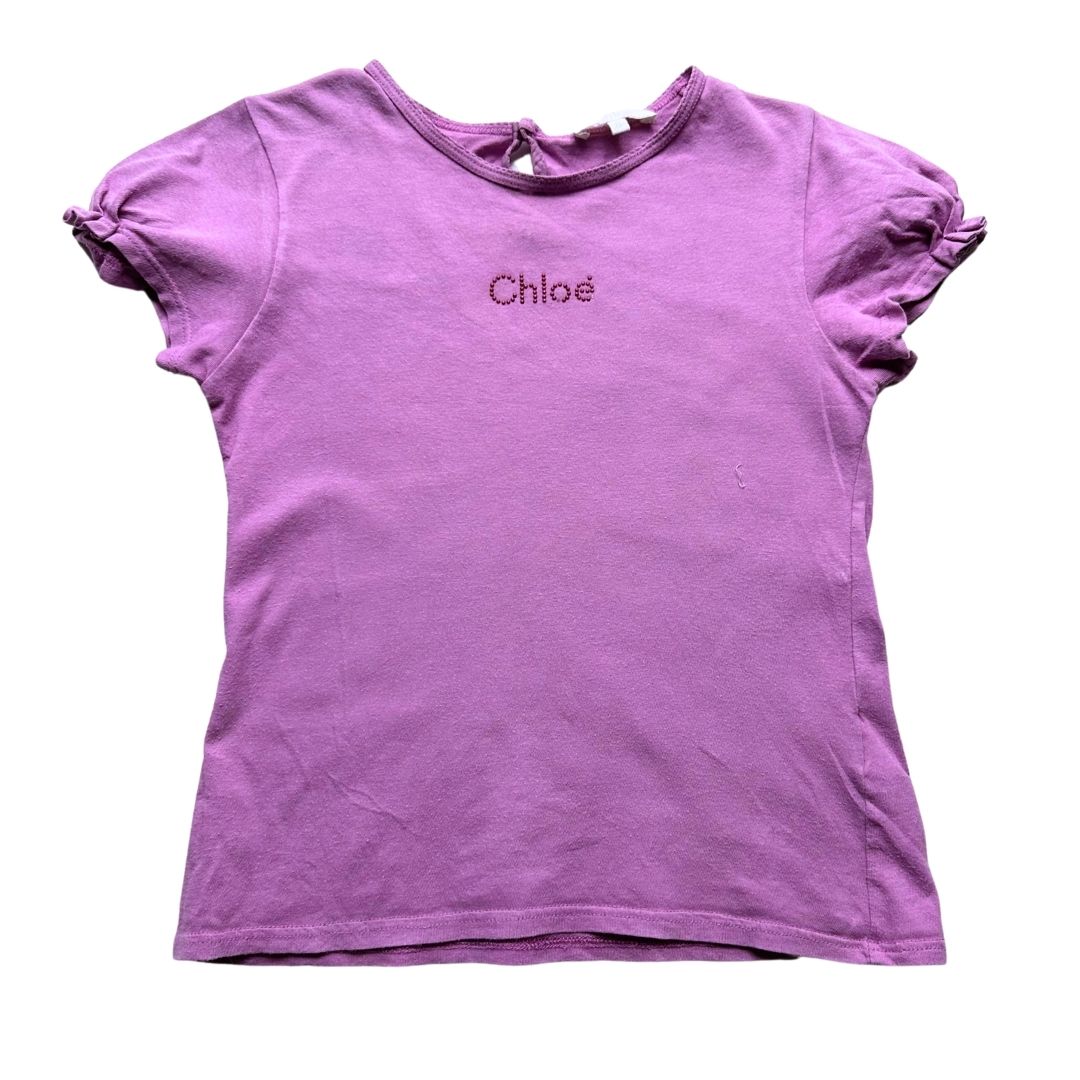 CHLOE - T-shirt violet - 8 ans