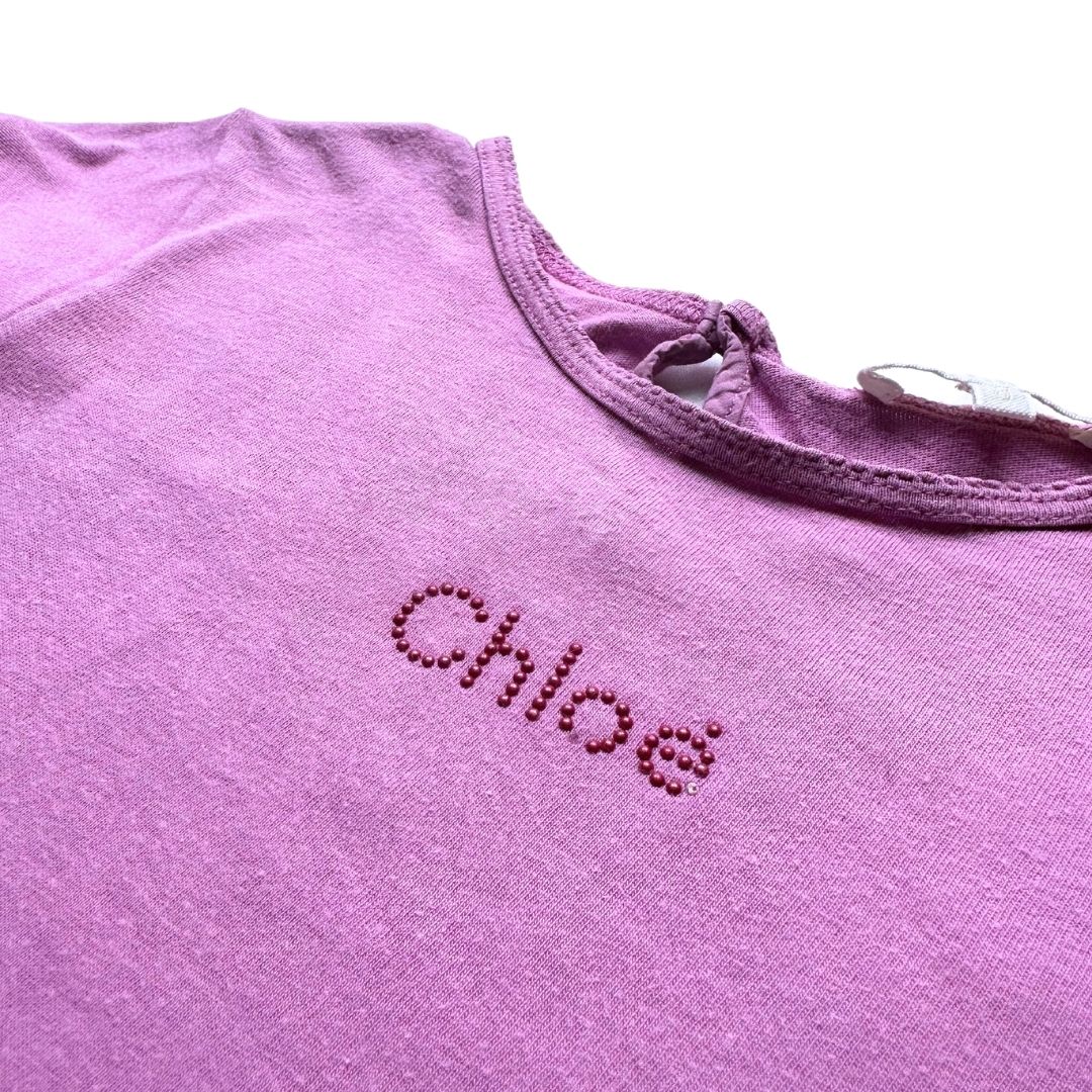 CHLOE - T-shirt violet - 8 ans