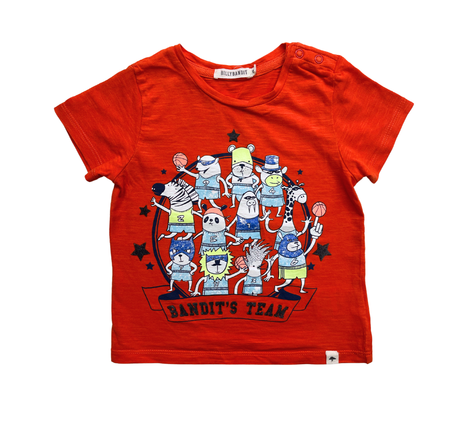 BILLY BANDIT - T-shirt orange à motif - 18 mois