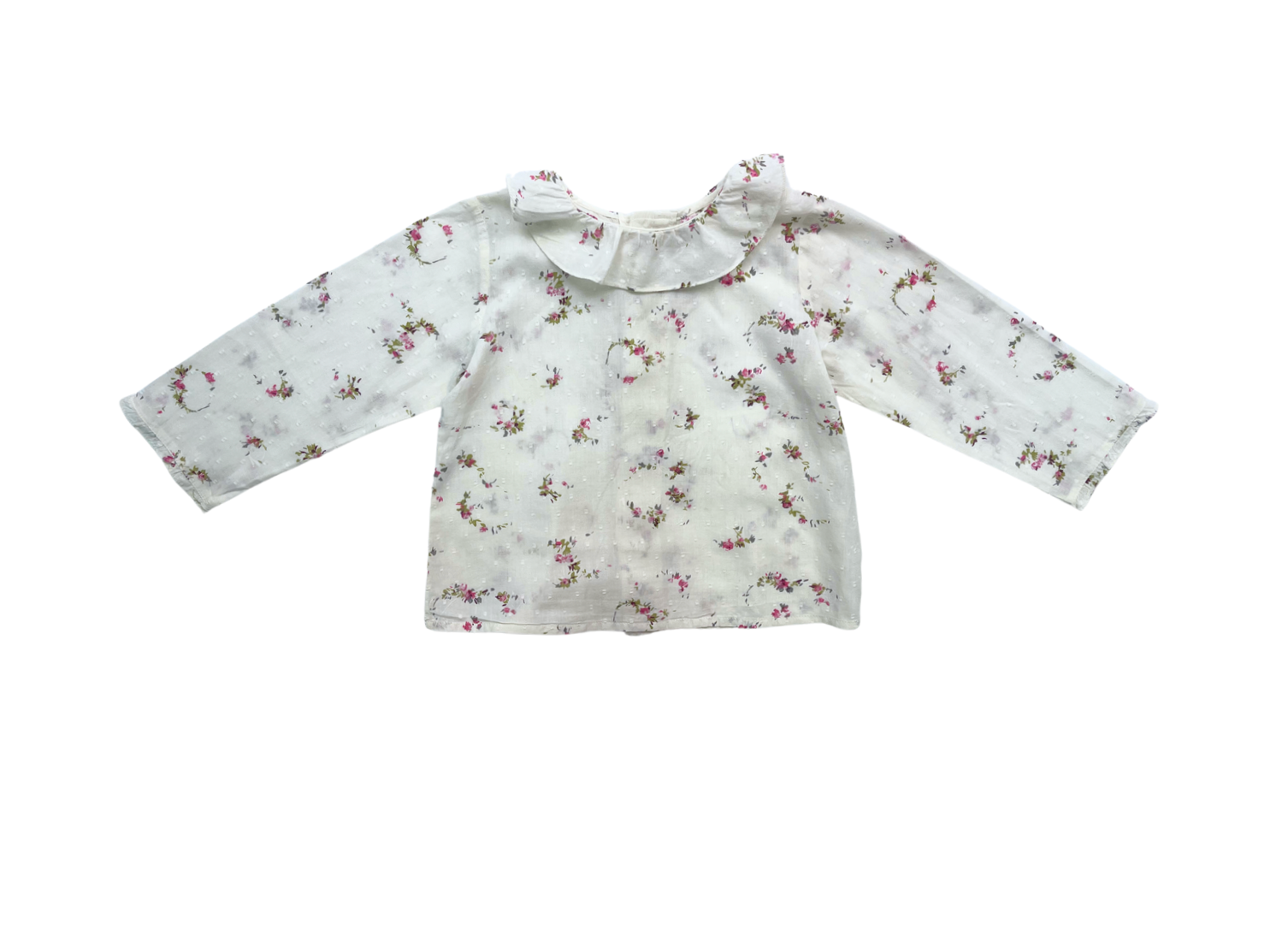 BONPOINT - Chemise écrue à motif floral - 2 ans