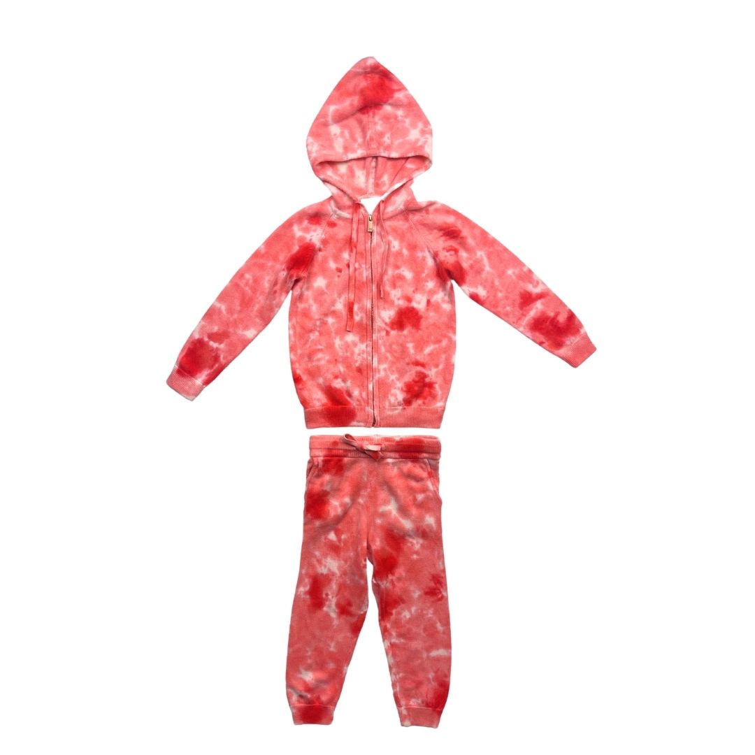 KUJTEN - Ensemble en cachemire tie and dye rose - 4 ans