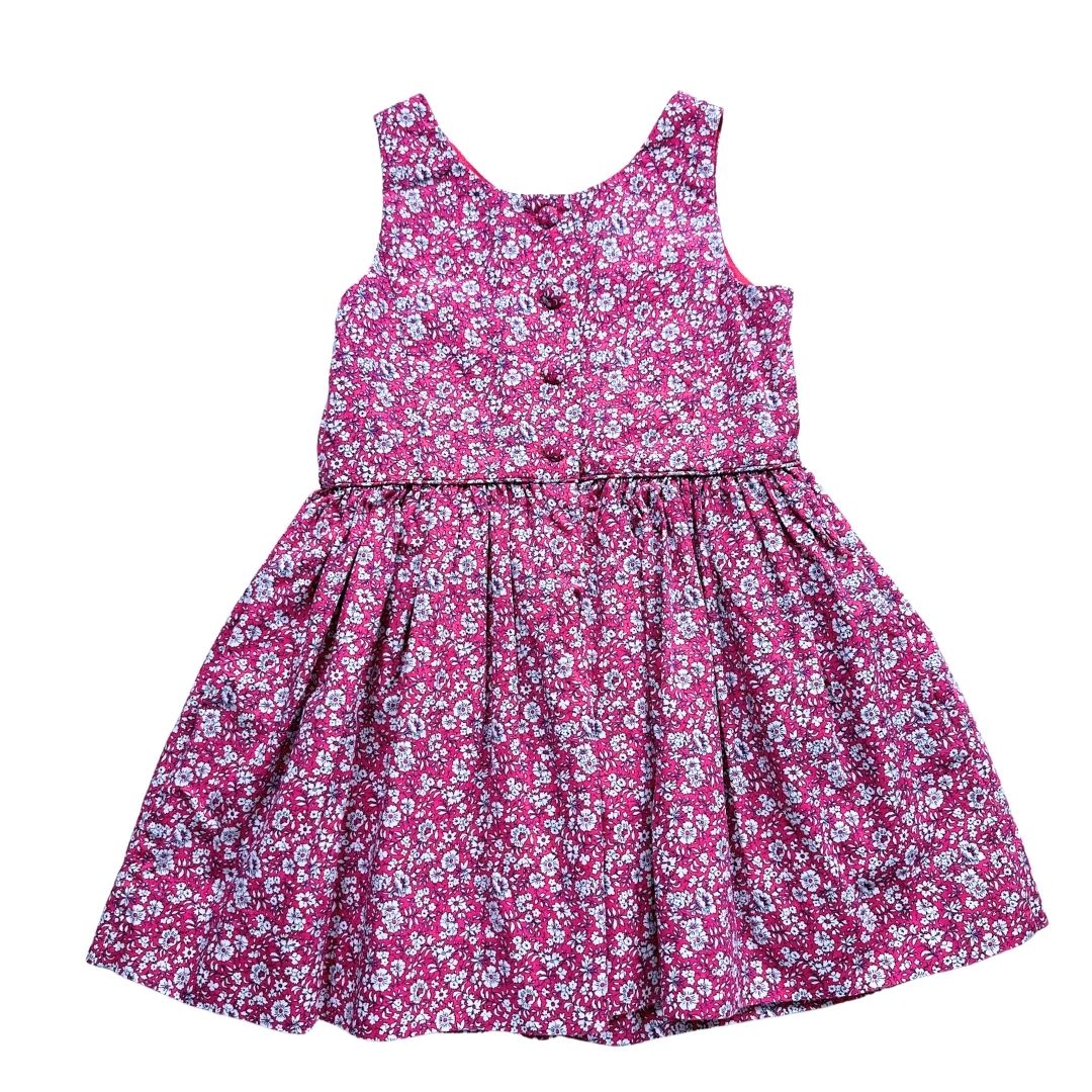 RALPH LAUREN - Robe rose à fleurs - 2 ans