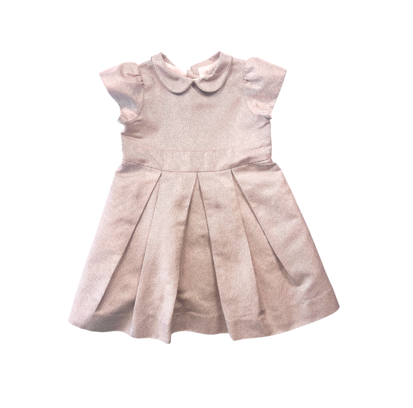 BONPOINT - Robe rose patineuse fil doré - 4 ans