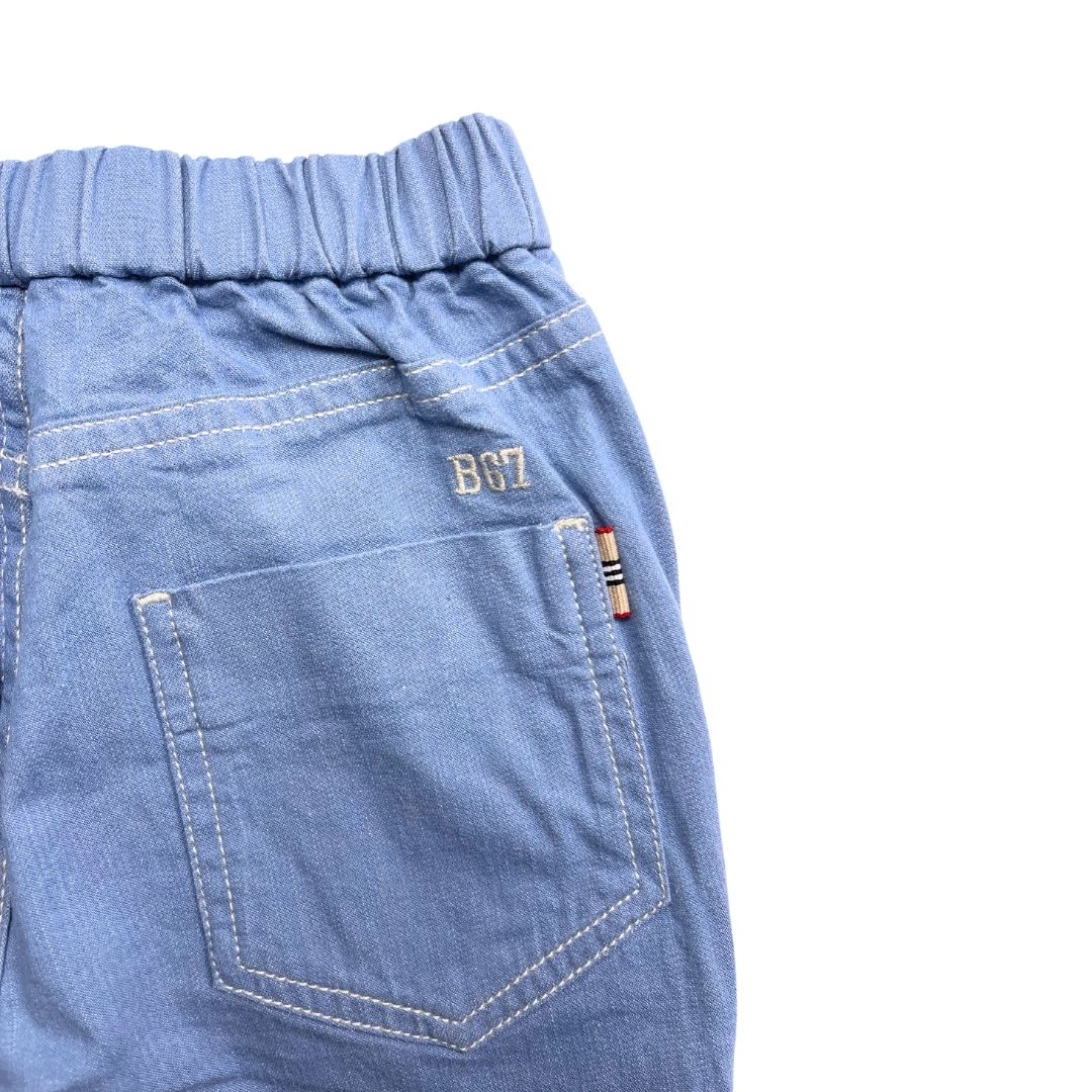 BONPOINT - Pantalon bleu en coton - 4 ans