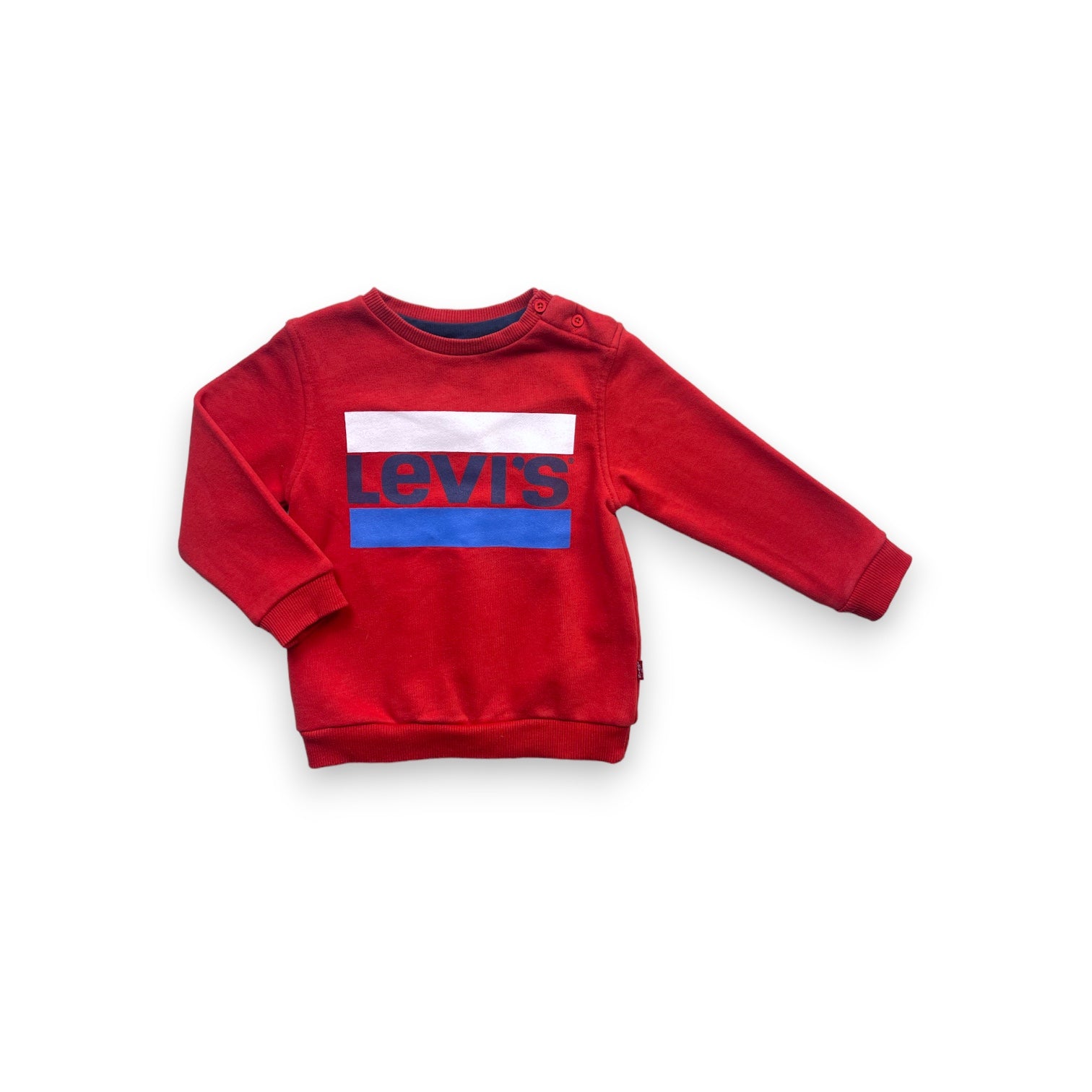 LEVI’S - Sweat rouge col rond - 2 ans