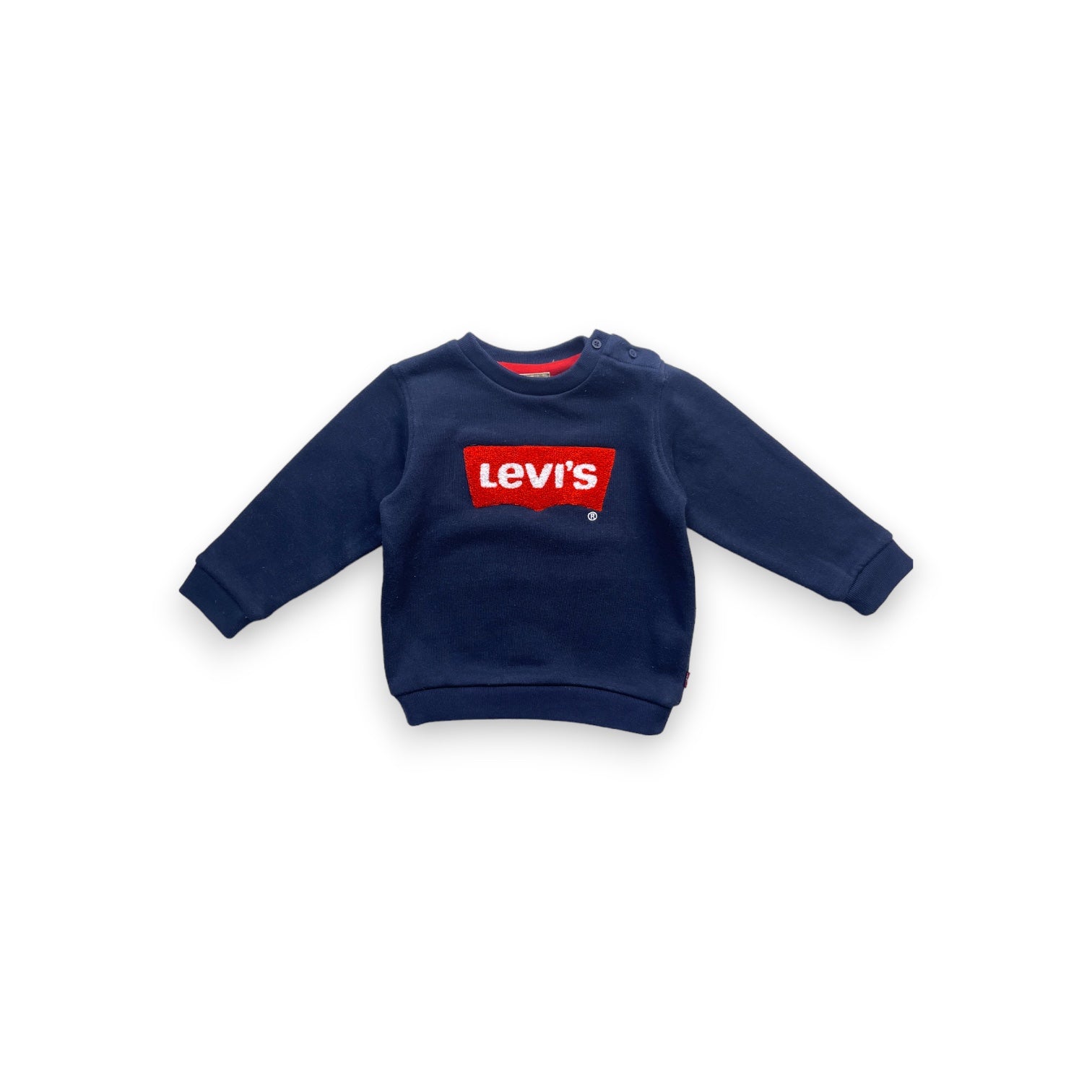 LEVI’S - Sweat bleu col rond - 2 ans