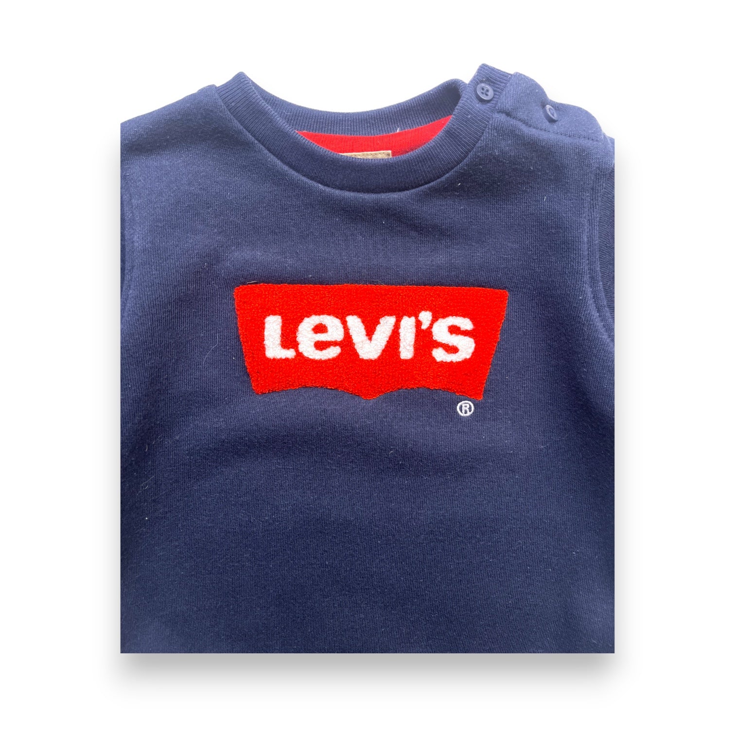 LEVI’S - Sweat bleu col rond - 2 ans