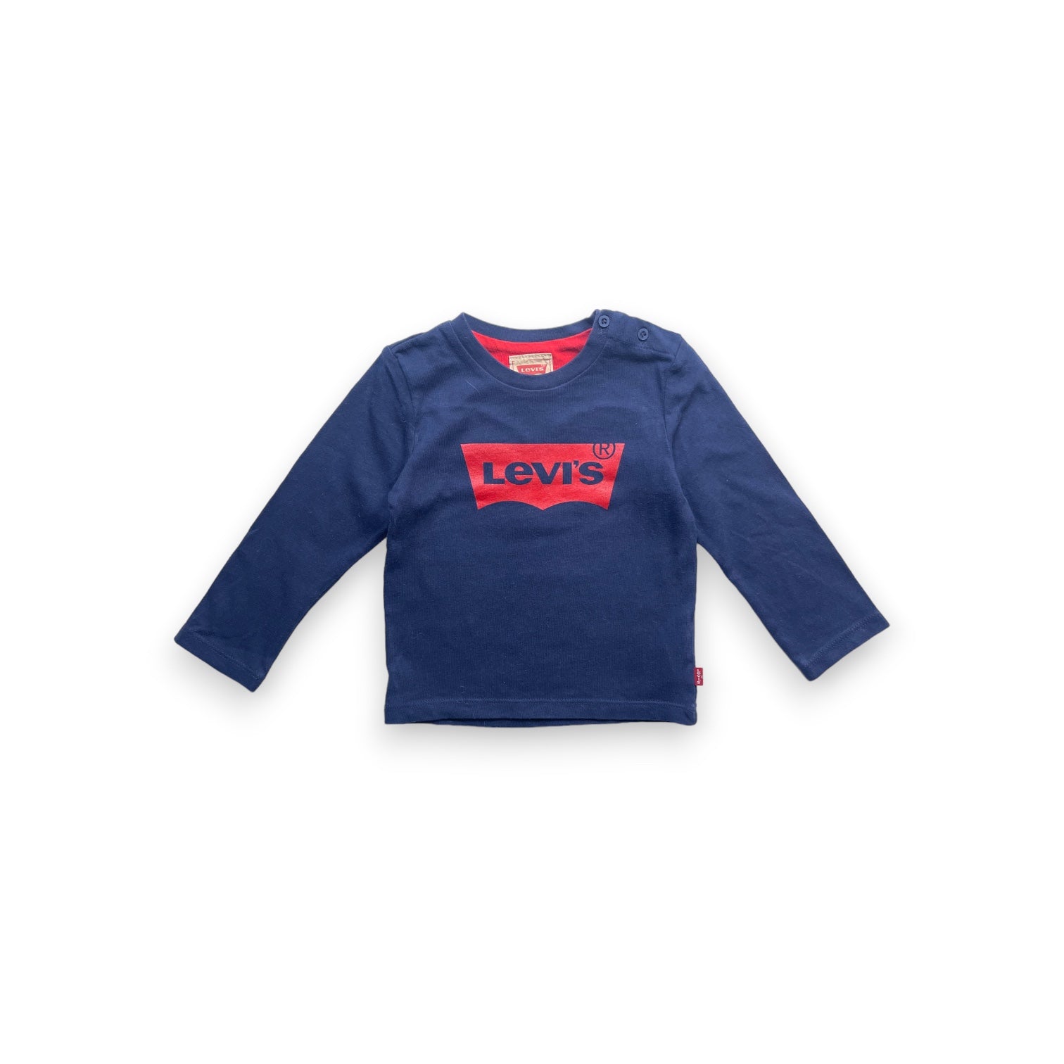 LEVI’S - Tshirt  bleu marine logo rouge - 2 ans