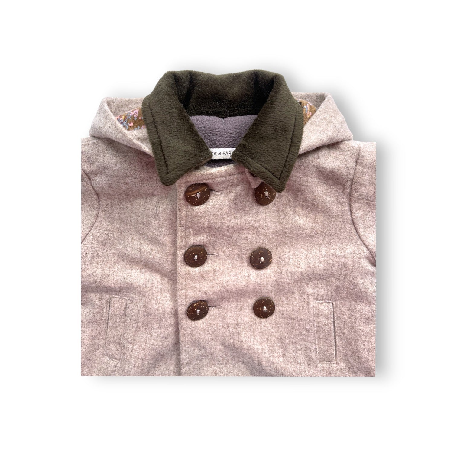 ALICE A PARIS - Caban en laine beige - 6 mois